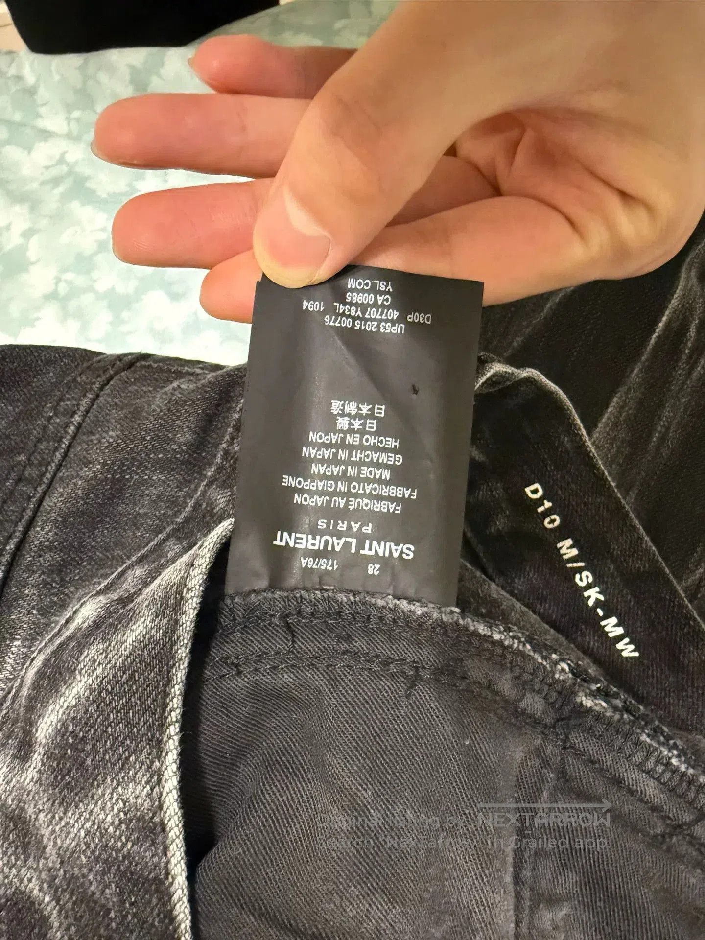 Saint Laurent Paris Saint Laurent Rippled Denim Pants Size 28. Size US 28 / EU 44 - 6 Thumbnail