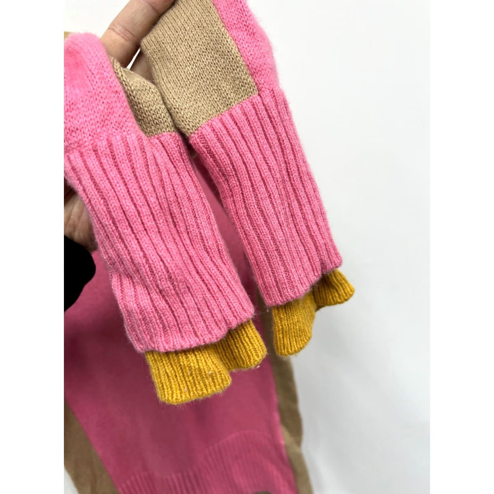 ME+EM Me+Em Wool Cashmere Color Block Sweater Jumper XS Women Crew Neck Long Sleeve Multicolor Pullover Shirt Knitted Knit Fashion Decade -Mens? Size XS / US 0-2 / IT 36-38 - 6 Thumbnail