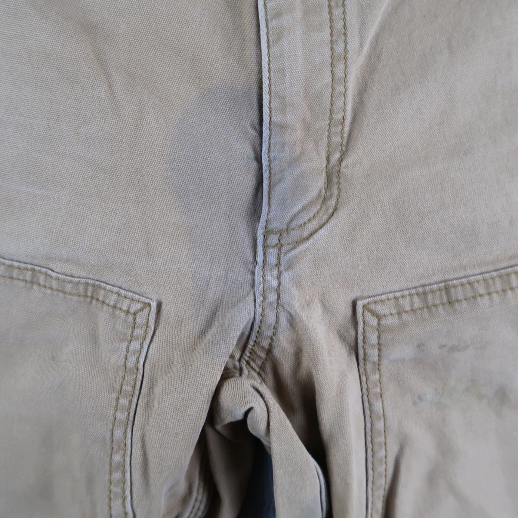 Carhartt VINTAGE Carhartt Double Knee Carpenter Pants Mens 38x32 Khaki Canvas Workwear Size US 38 / EU 54 - 5 Thumbnail