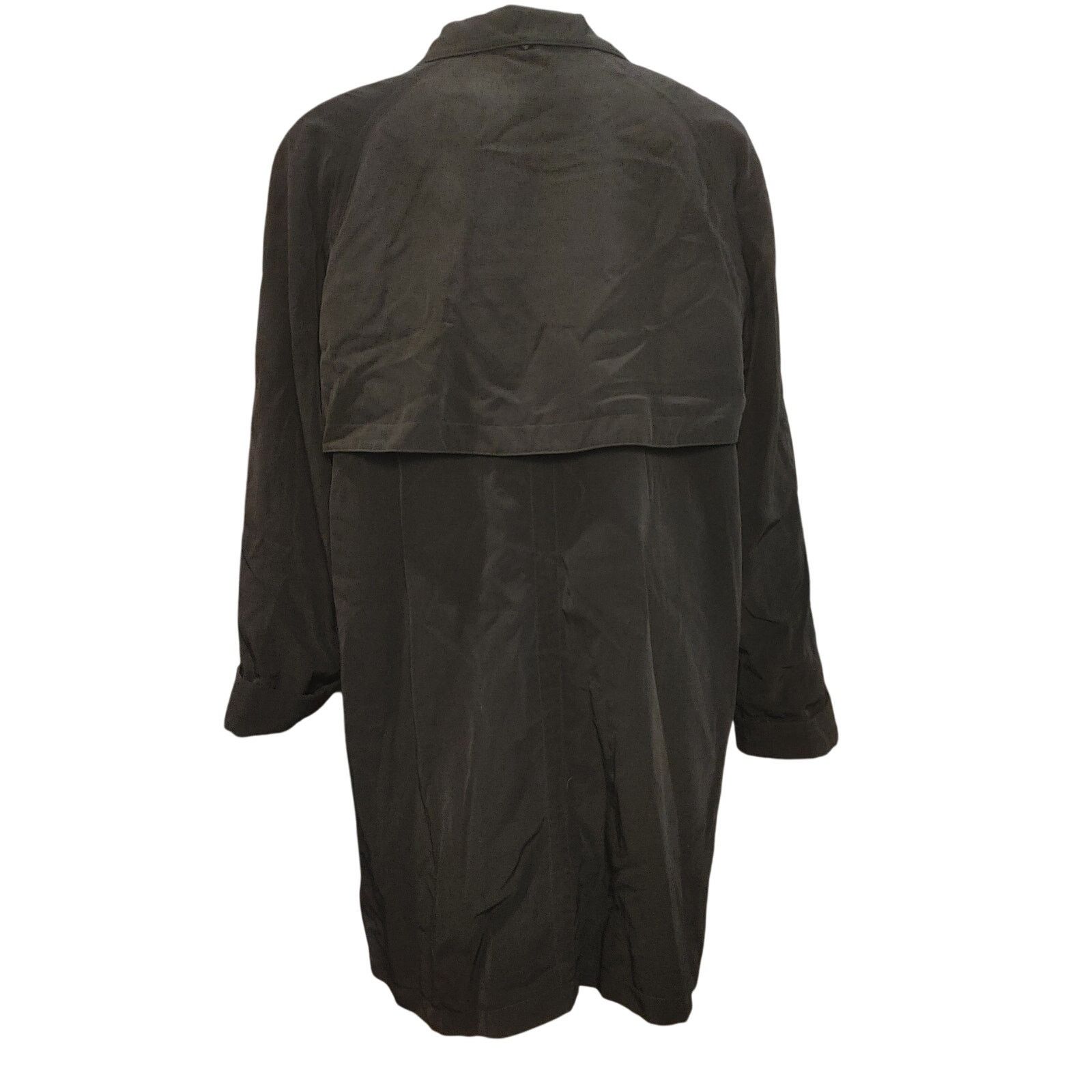 Mulberry Street Mulberry Street Womens L Black Longsleeve Collared Midi Coat Size L / US 10 / IT 46 - 2 Thumbnail