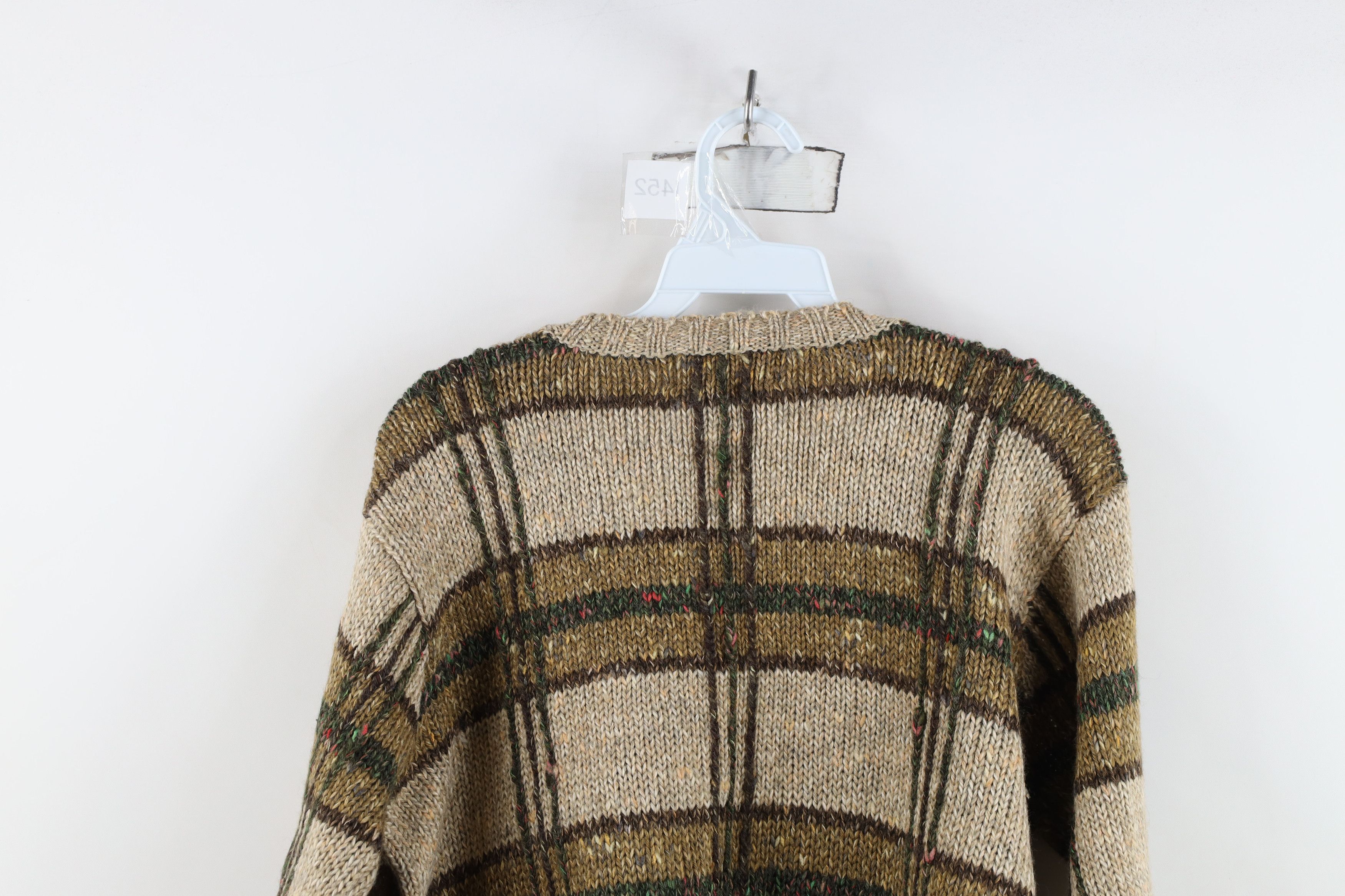 Vintage Vintage 90s Streetwear Embroidered Wool Blend Knit Sweater Size L / US 10 / IT 46 - 10 Thumbnail