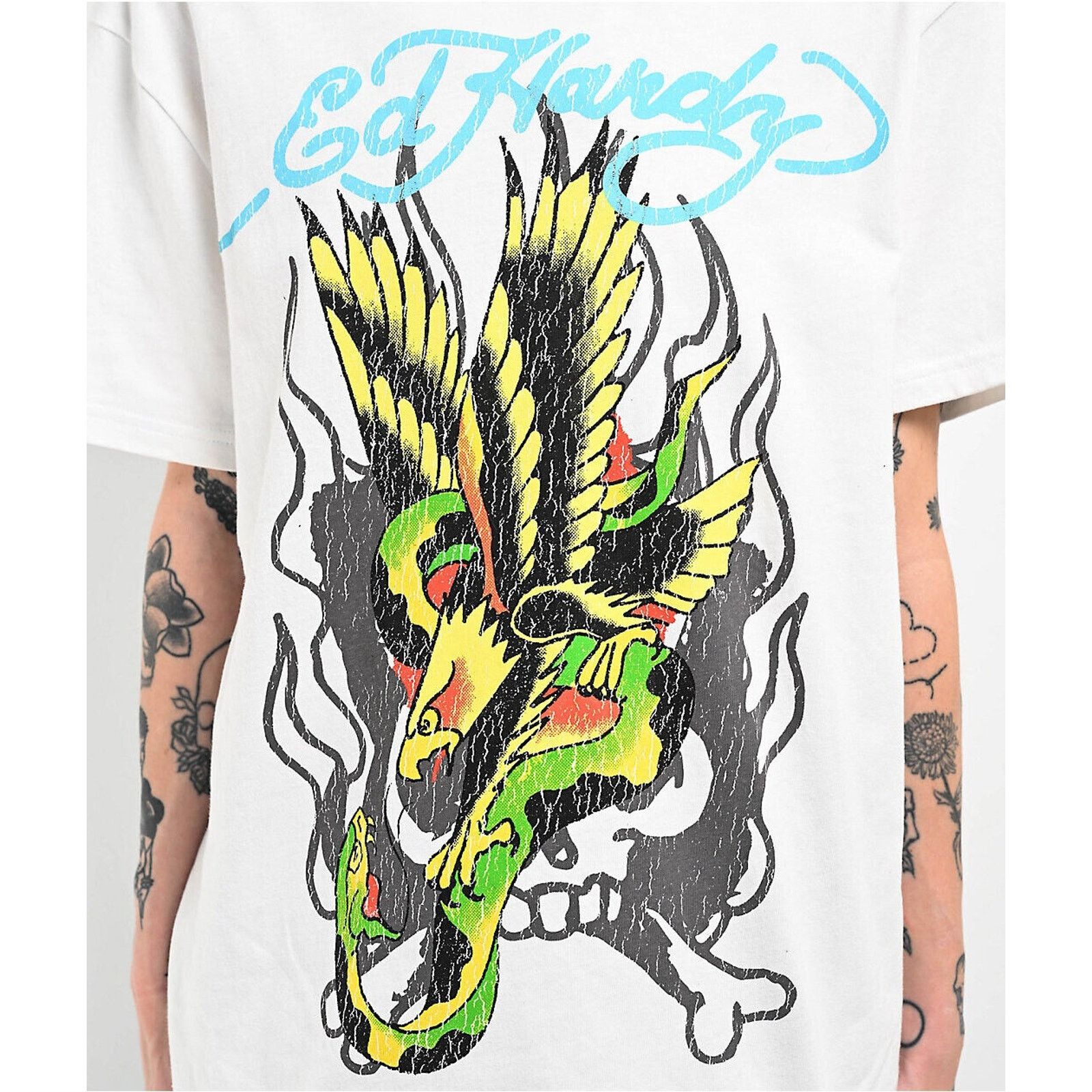 Ed Hardy Ed Hardy Men's T-Shirt Eagle Snake Boxy Relaxed Fit Tee Size US S / EU 44-46 / 1 - 5 Thumbnail