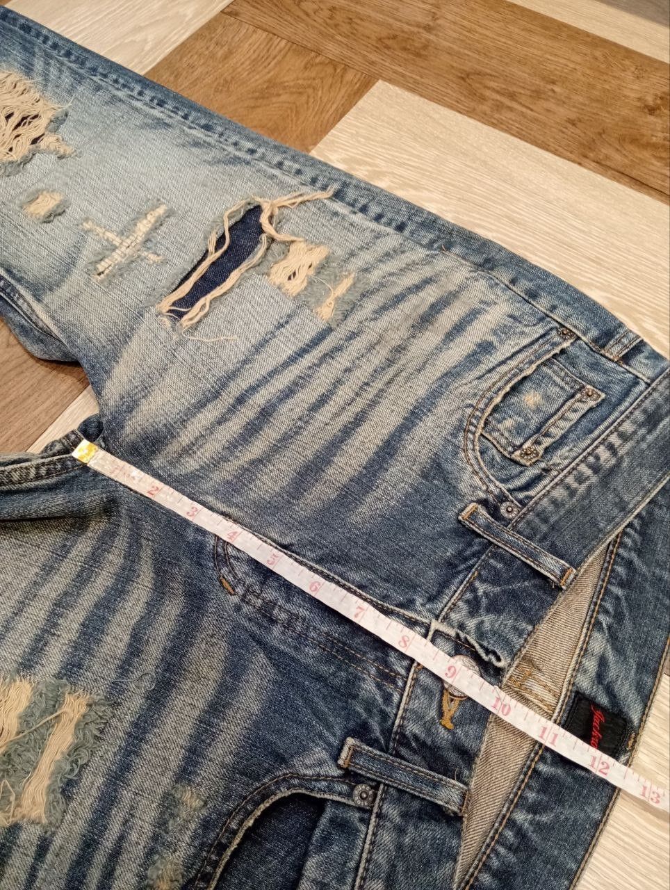 JACKROSE JACKROSE JAPAN BLUE DENIM DISTRESSED PANTS Size US 33 - 14 Thumbnail