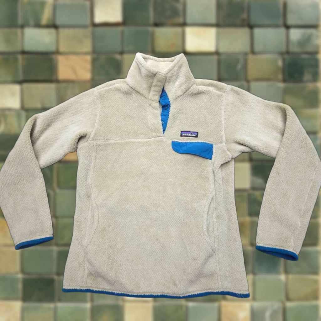 Patagonia Patagonia Re-Tool Snap-T Pullover Jacket Womens Small Fleece Ivory Logo Lightweight Mid-Length/Regular Fit Shirt Style Outdoor Size L / US 10 / IT 46 - 1 Thumbnail