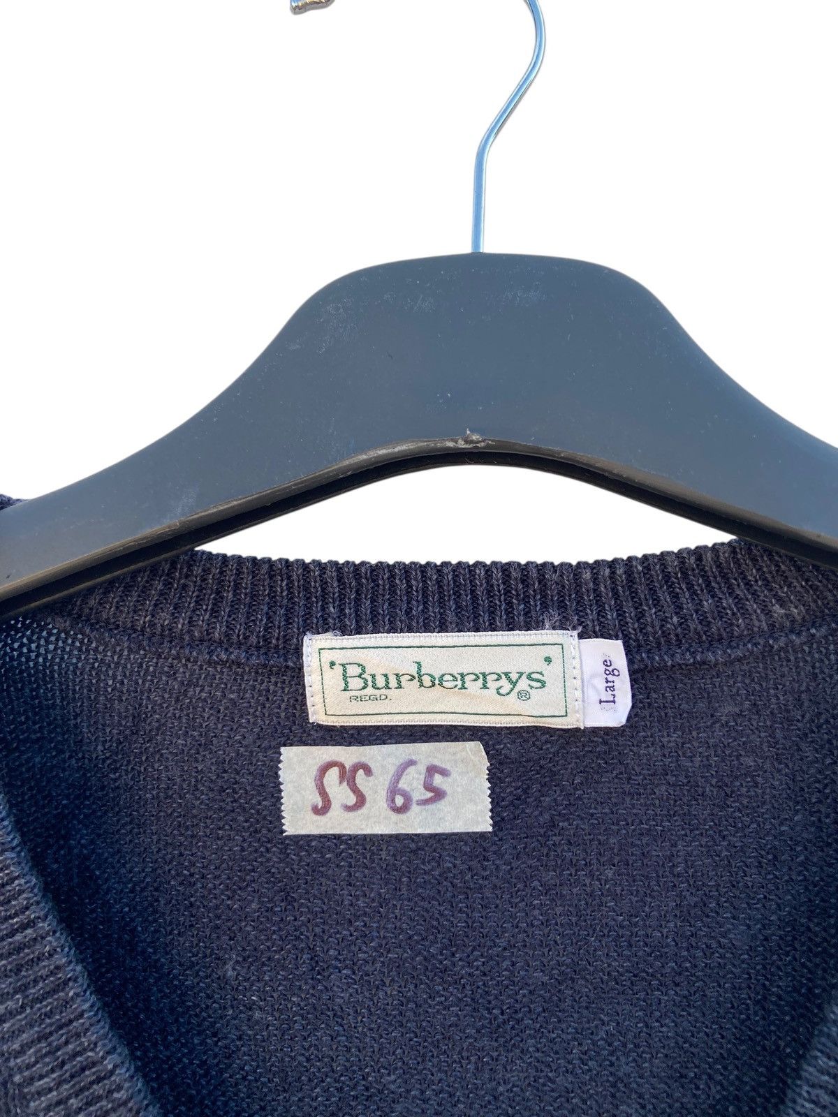 Vintage Vintage Burberrys Nova Check Knitted Vest Size US L / EU 52-54 / 3 - 4 Thumbnail