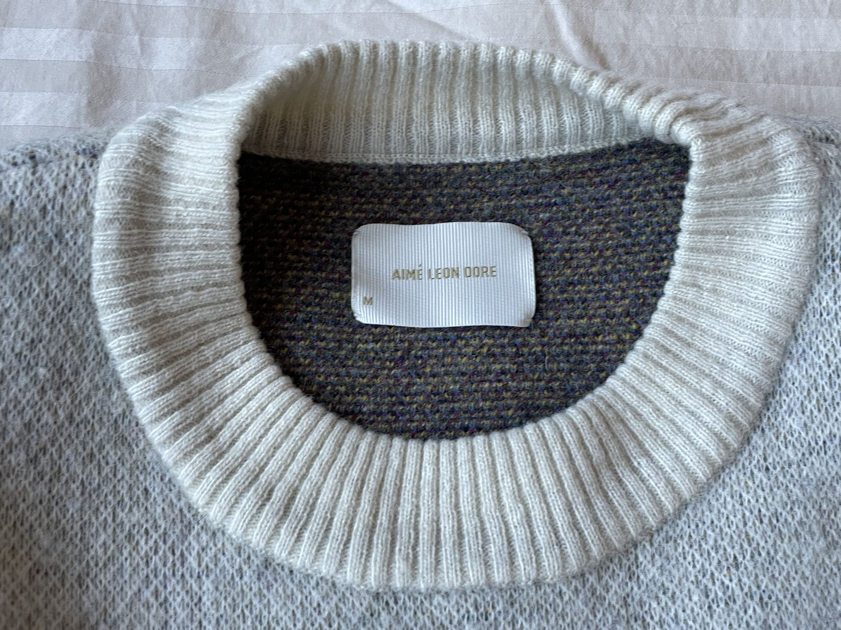 Aime Leon Dore Aime Leon Dore Molina Tape Up Knit Sweater Size US M / EU 48-50 / 2 - 6 Thumbnail