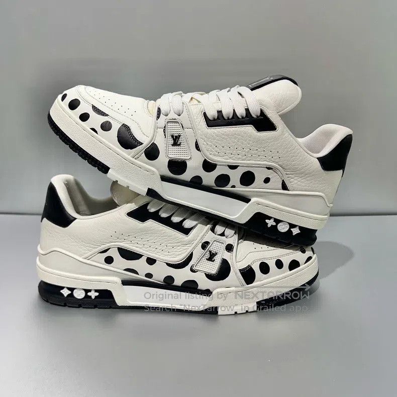 Louis Vuitton Louis Vuitton Trainer Kusama Black and White Polka Dot Sho Size US 8.5 / EU 41-42 - 3 Thumbnail