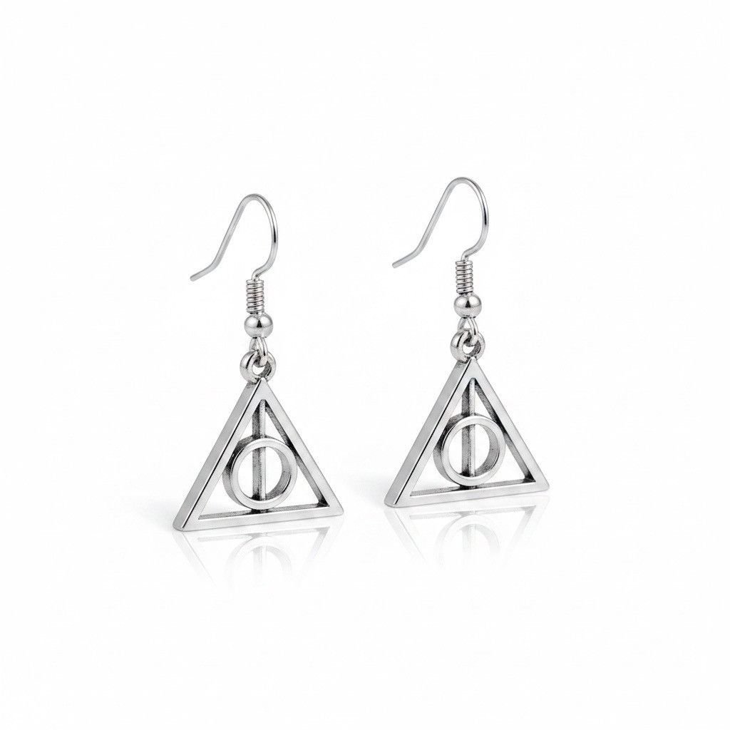 Handmade Handmade Harry Potter Deathly Hallows Earrings – New in Pack Size ONE SIZE - 1 Thumbnail