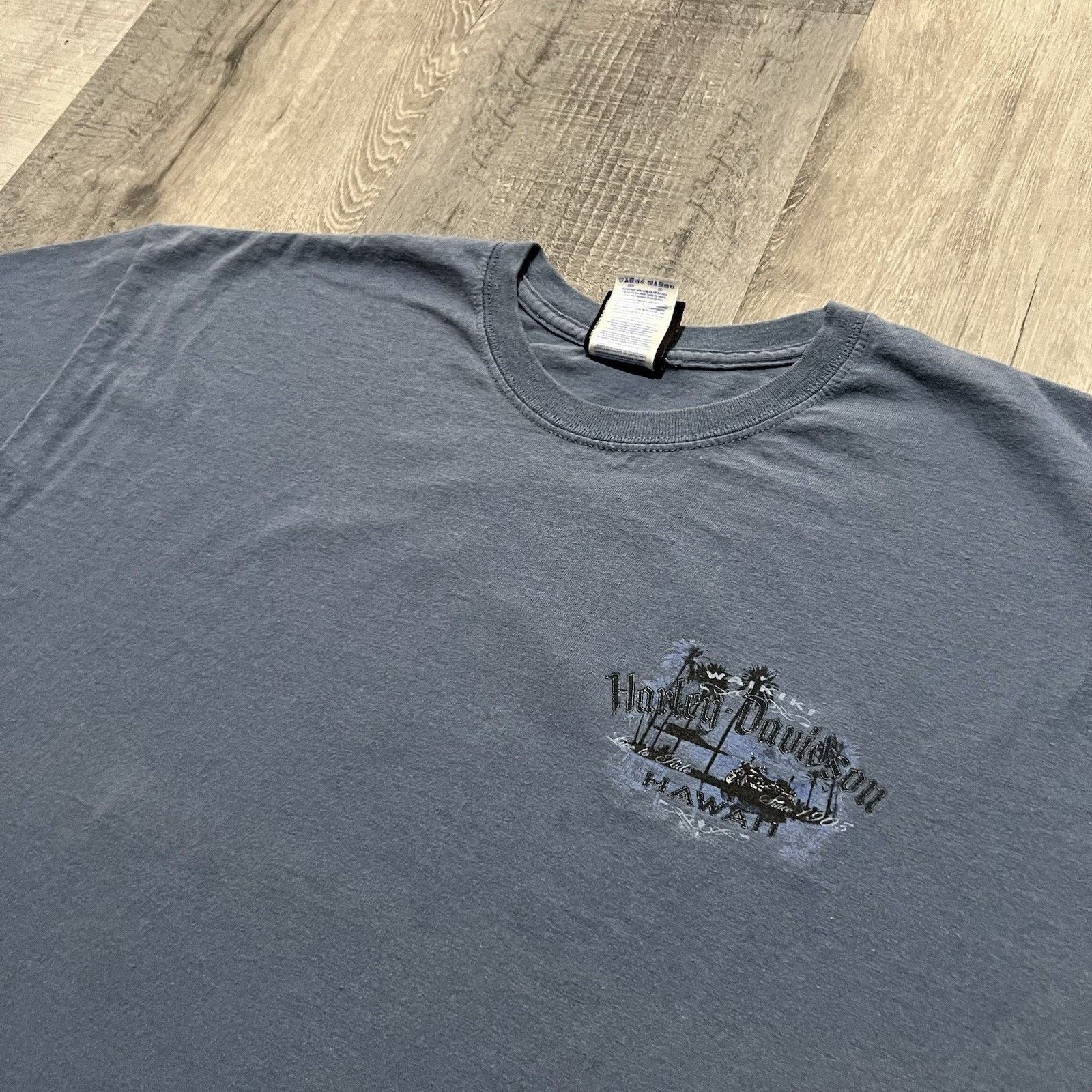 Vintage Harley Davidson Hawaii Biker Tropical Motorcycle T Shirt Size US XXL / EU 58 / 5 - 3 Thumbnail