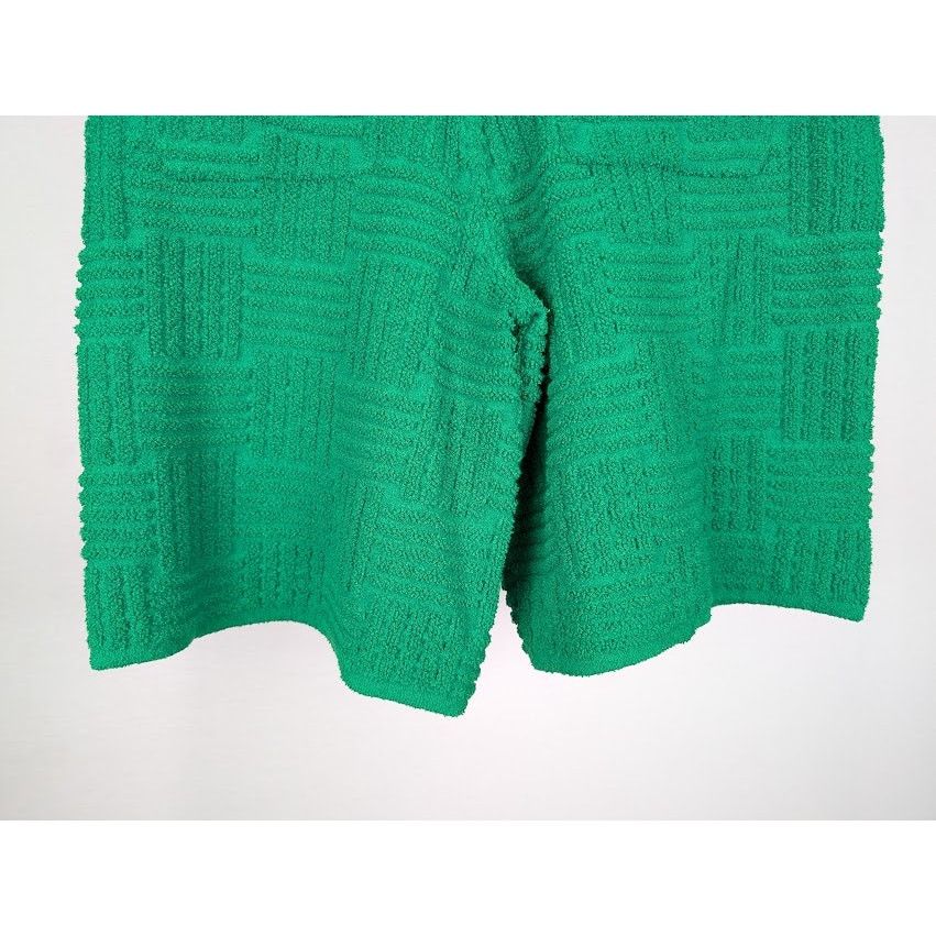 Bottega Veneta o1rshd1 MW Jacquard Towelling Knit Shorts in Parakeet Size US 32 / EU 48 - 14 Thumbnail