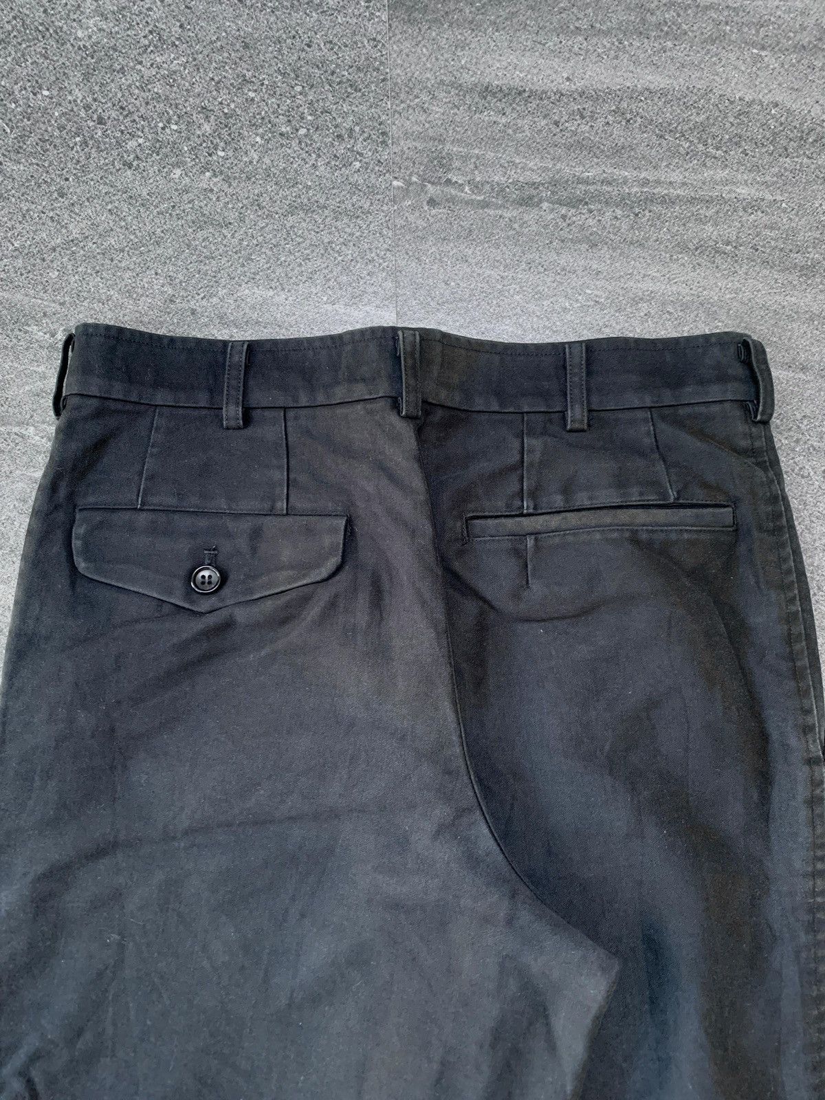 Comme des Garcons Homme AD2001 Black Faded Straight Trousers Size US 28 / EU 44 - 7 Thumbnail