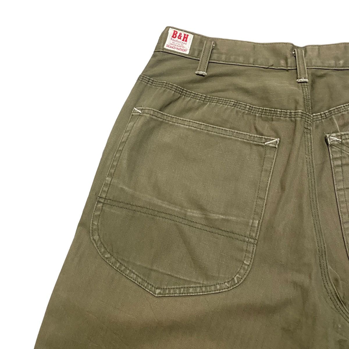 Vintage BALANCE+HARMONY KEMPEL Union Made HBT Work Pants Sunfaded Size US 30 / EU 46 - 10 Thumbnail