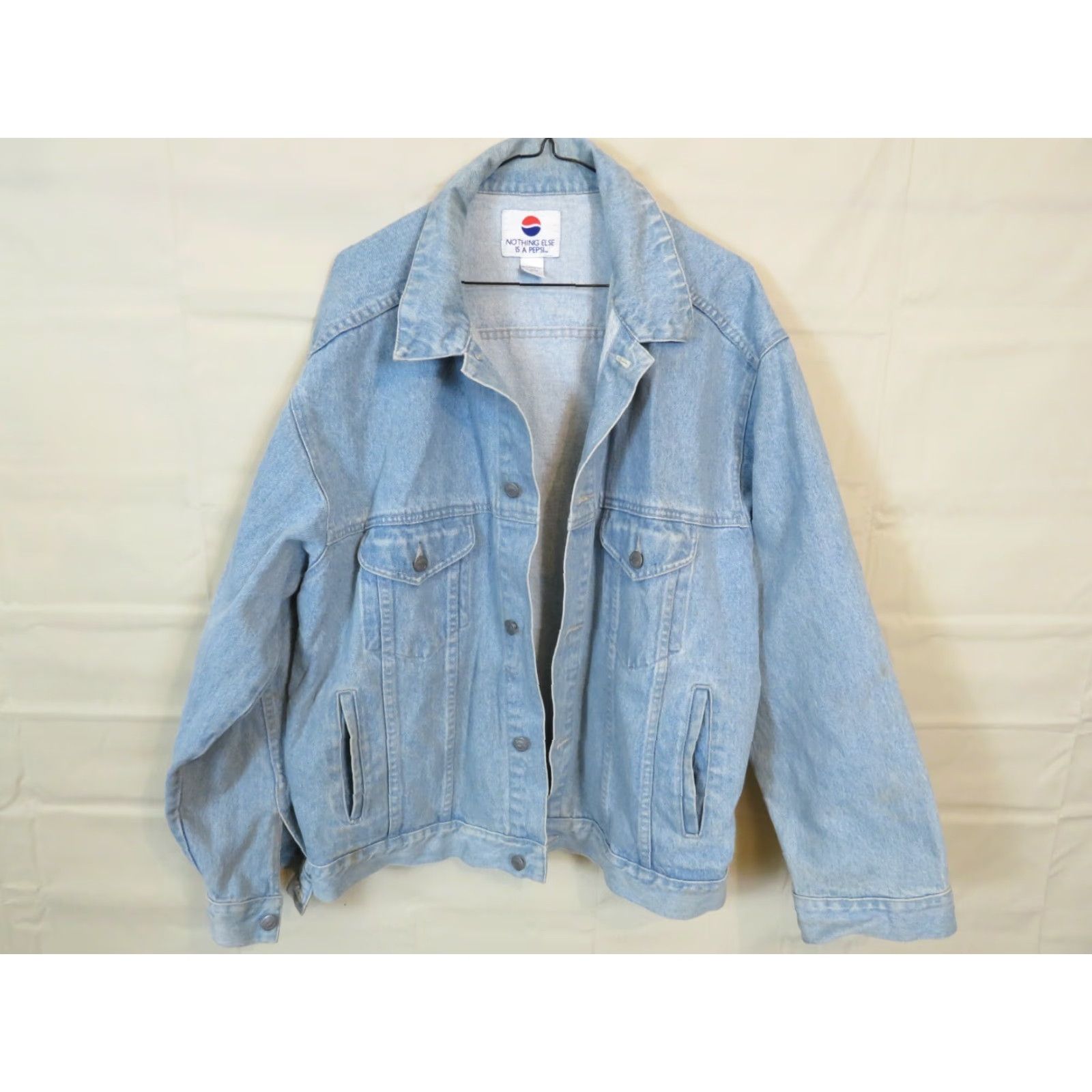 Denime VINTAGE Pepsi Trucker Denim Jacket Shirt Size US 31 - 6 Thumbnail
