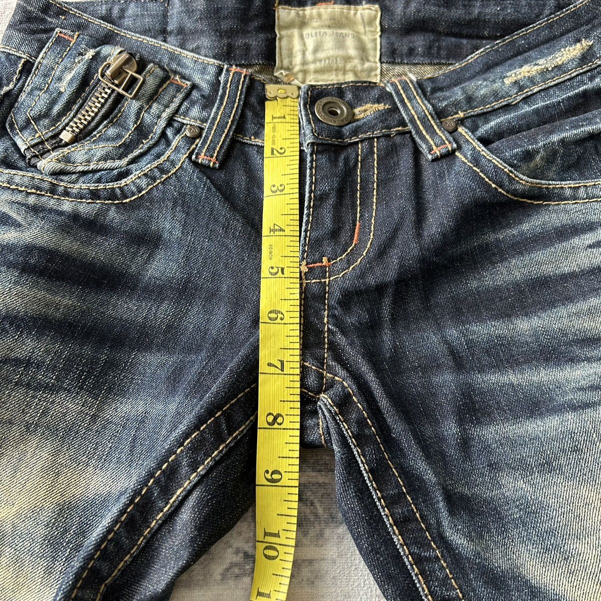 If Six Was Nine Lolita Y2k Design Flared Jeans Size 30" / US 8 / IT 44 - 19 Thumbnail