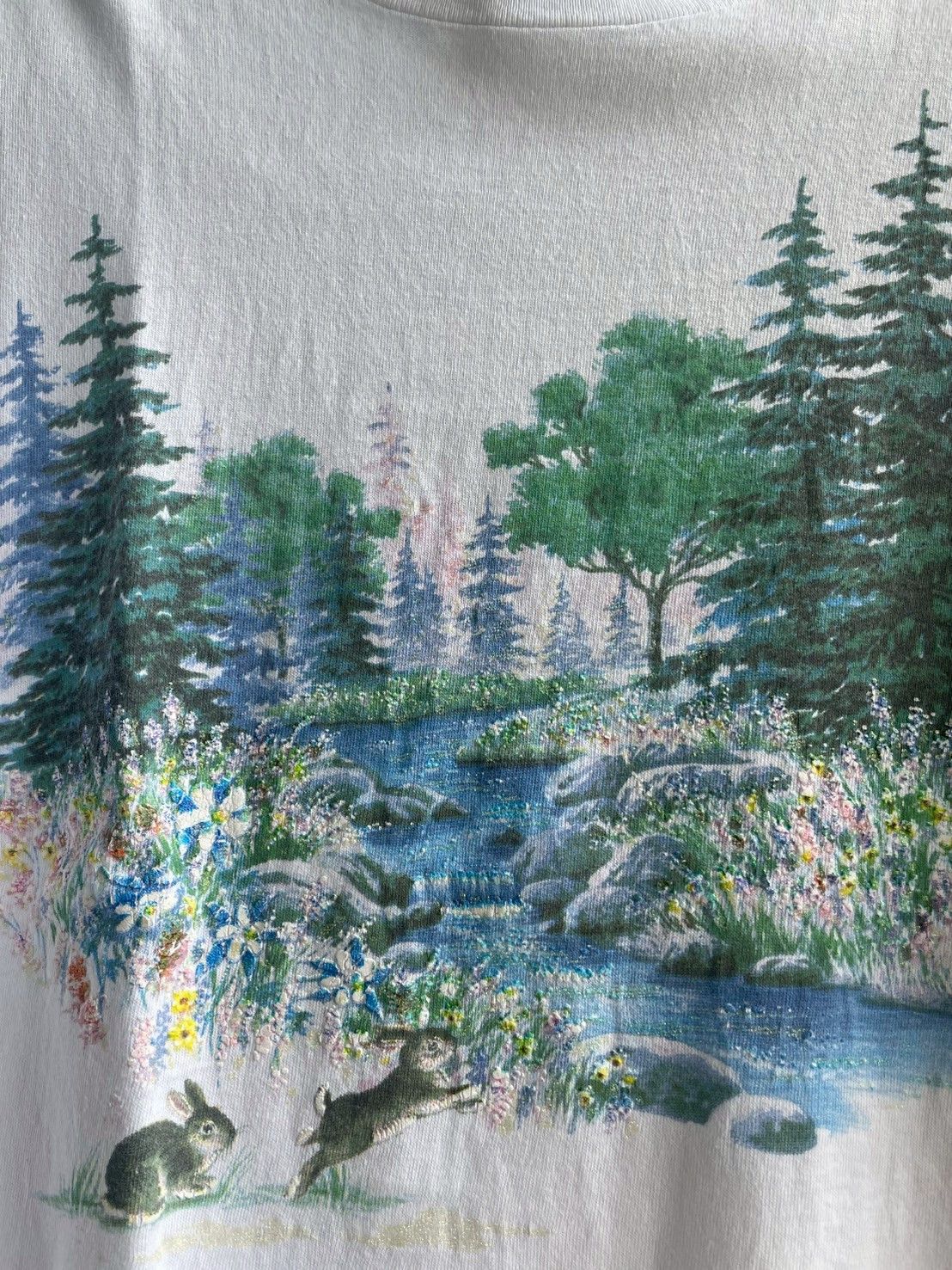 The Mountain Vintage Landscape Mountain T-shirt 90s Size US L / EU 52-54 / 3 - 2 Thumbnail