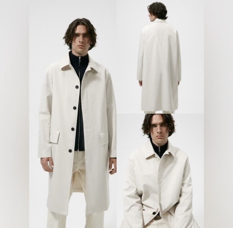 Zara Zara Men's Oversized Technical Water Repellent Trench Coat Size US XL / EU 56 / 4 - 2 Thumbnail