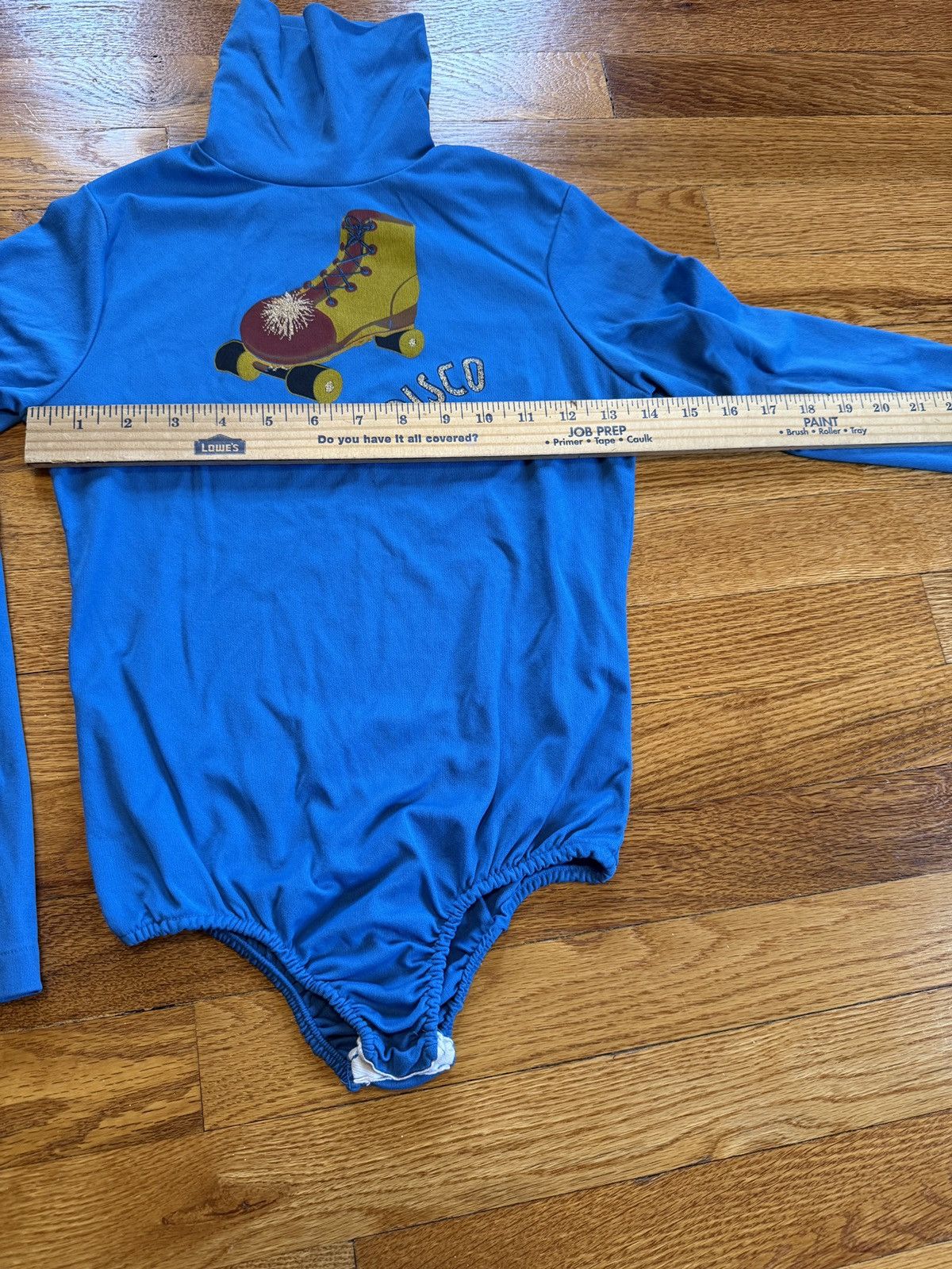 Vintage Roller Disco 70s Bodysuit XXS Long Sleeve Turtle Neck 14x18 Size XXS / US 00 / IT 34 - 6 Thumbnail