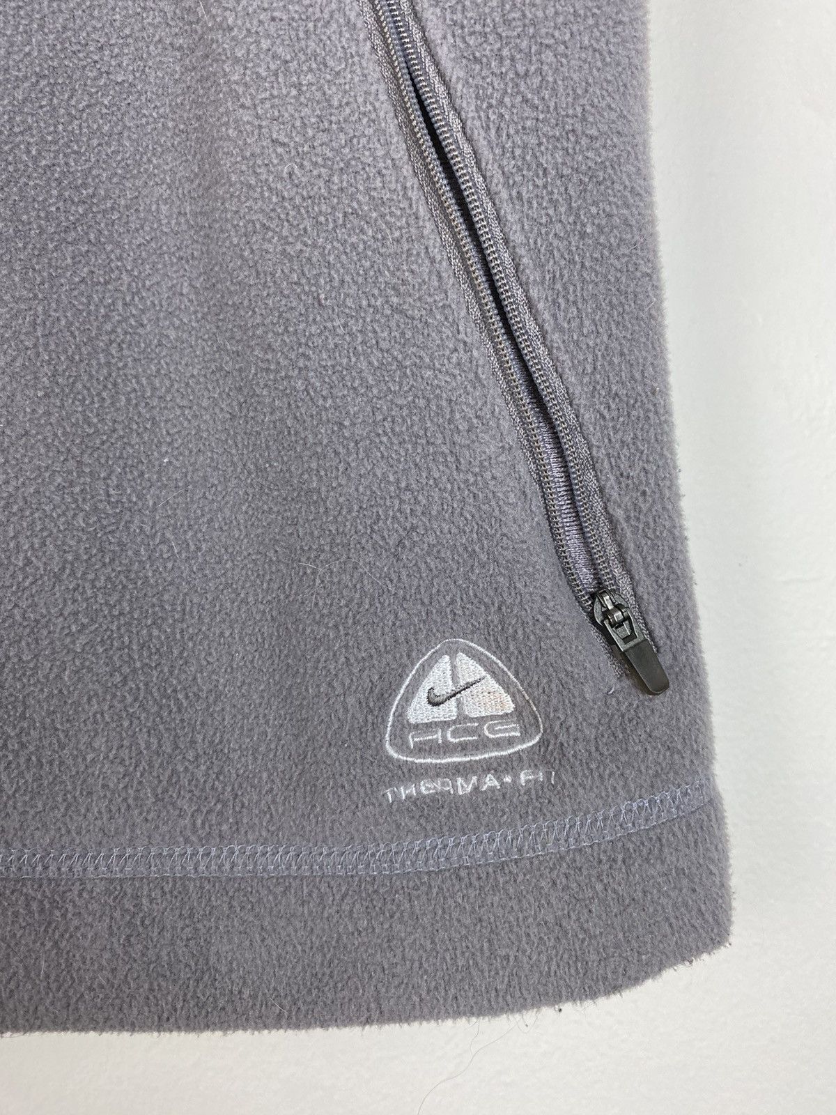 Nike × Nike ACG × Vintage Vintage NIKE ACG 2 Fleece Vest Thermal Layer Grey 90’s Size US L / EU 52-54 / 3 - 2 Thumbnail