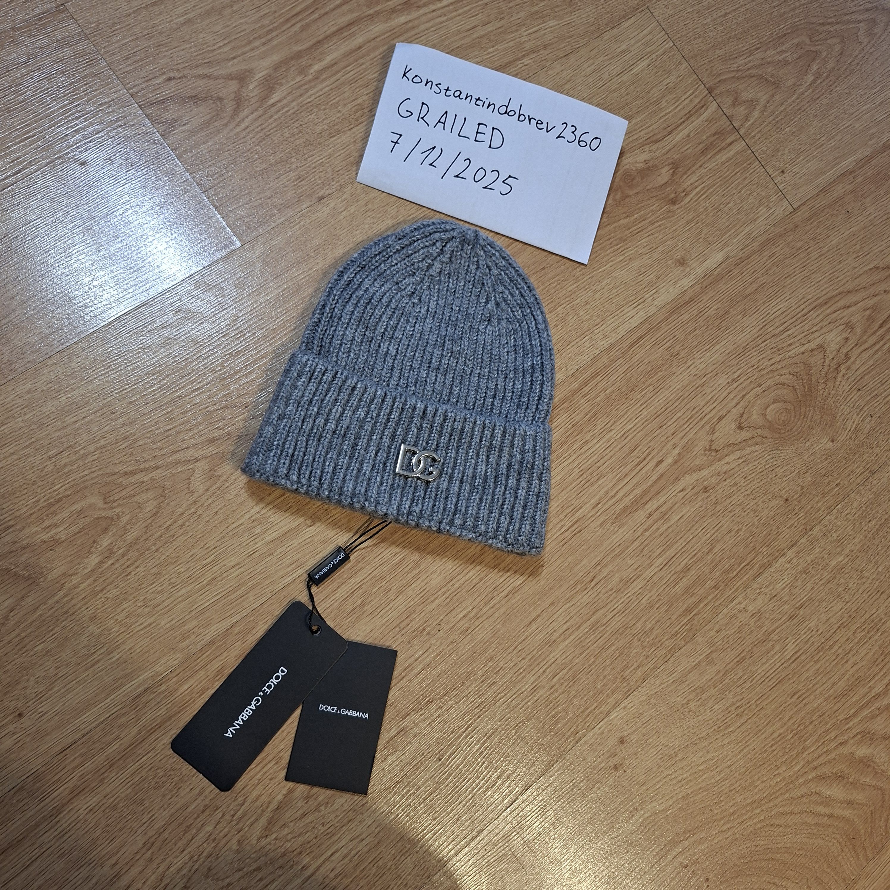 Dolce & Gabbana Dolce Gabbana gray hat Size ONE SIZE - 3 Thumbnail