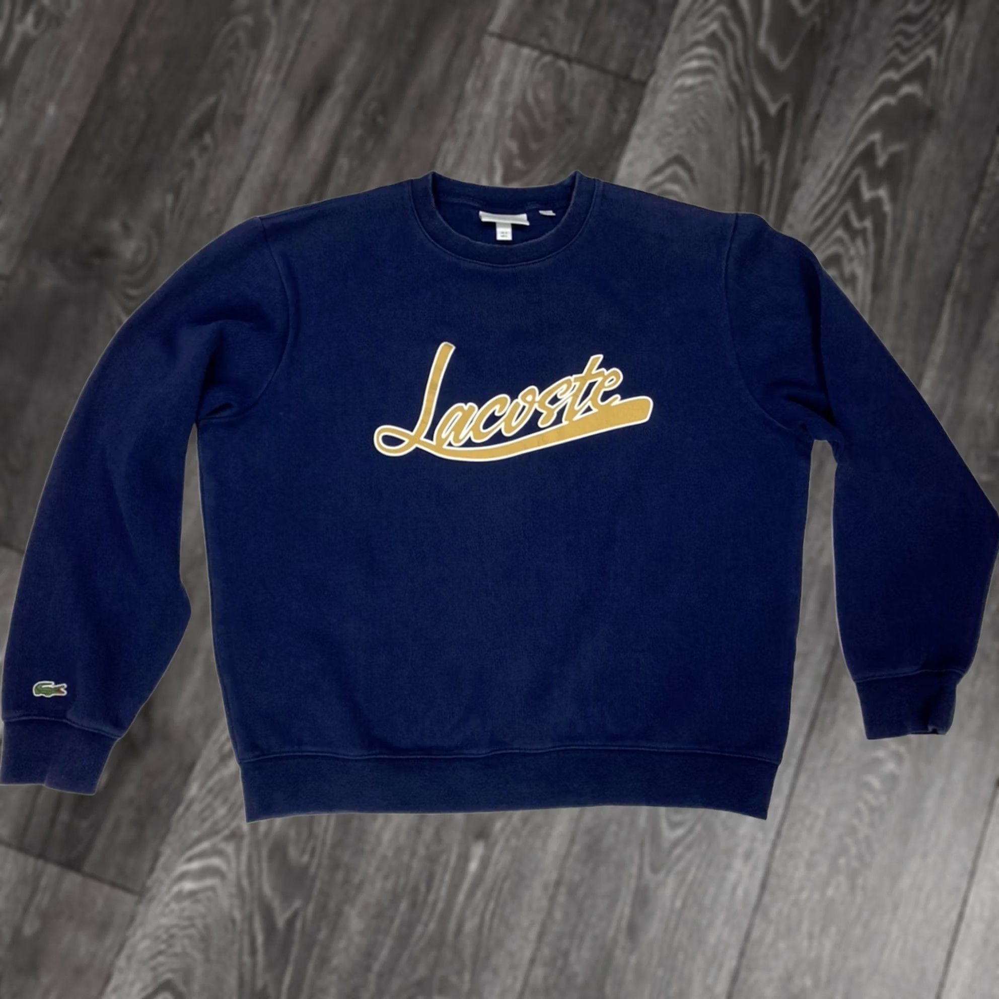 Supreme LACOSTE Crew Neck Navy サイズM Lacoste × Supreme Hoodie Lacoste X Supreme L navy Men | Grailed