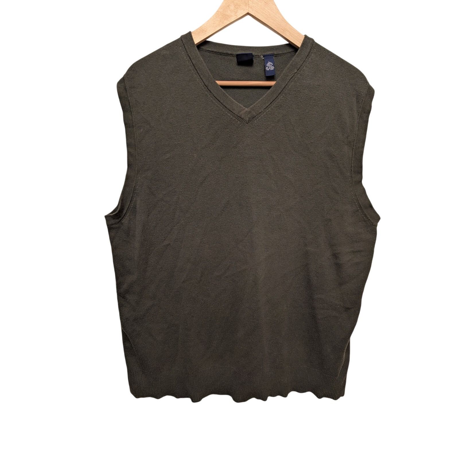Gap Vintage GAP Sweater Vest 100% Cotton Oversized Y2K 90s Size US L / EU 52-54 / 3 - 1 Thumbnail