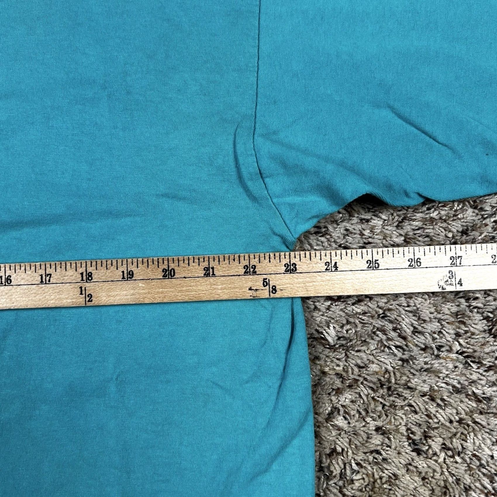 Lee VINTAGE Lee T-Shirt Womens Large Teal 100% Cotton 90s Vintage Shirt Casual Size L / US 10 / IT 46 - 5 Thumbnail