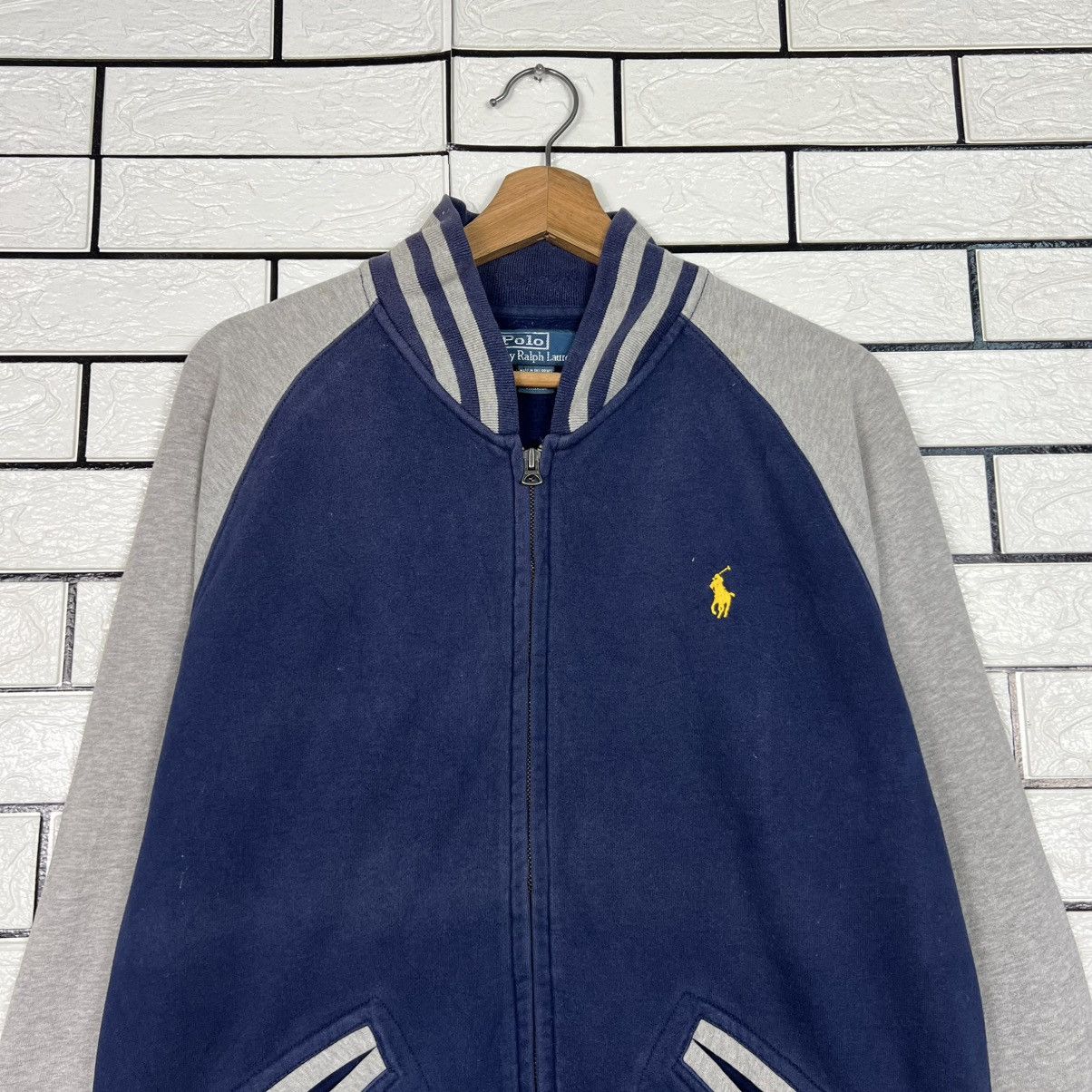 Polo Ralph Lauren Vintage POLO RALPH LAUREN Bomber Sweater Jacket #3985-C181 Size US M / EU 48-50 / 2 - 2 Thumbnail