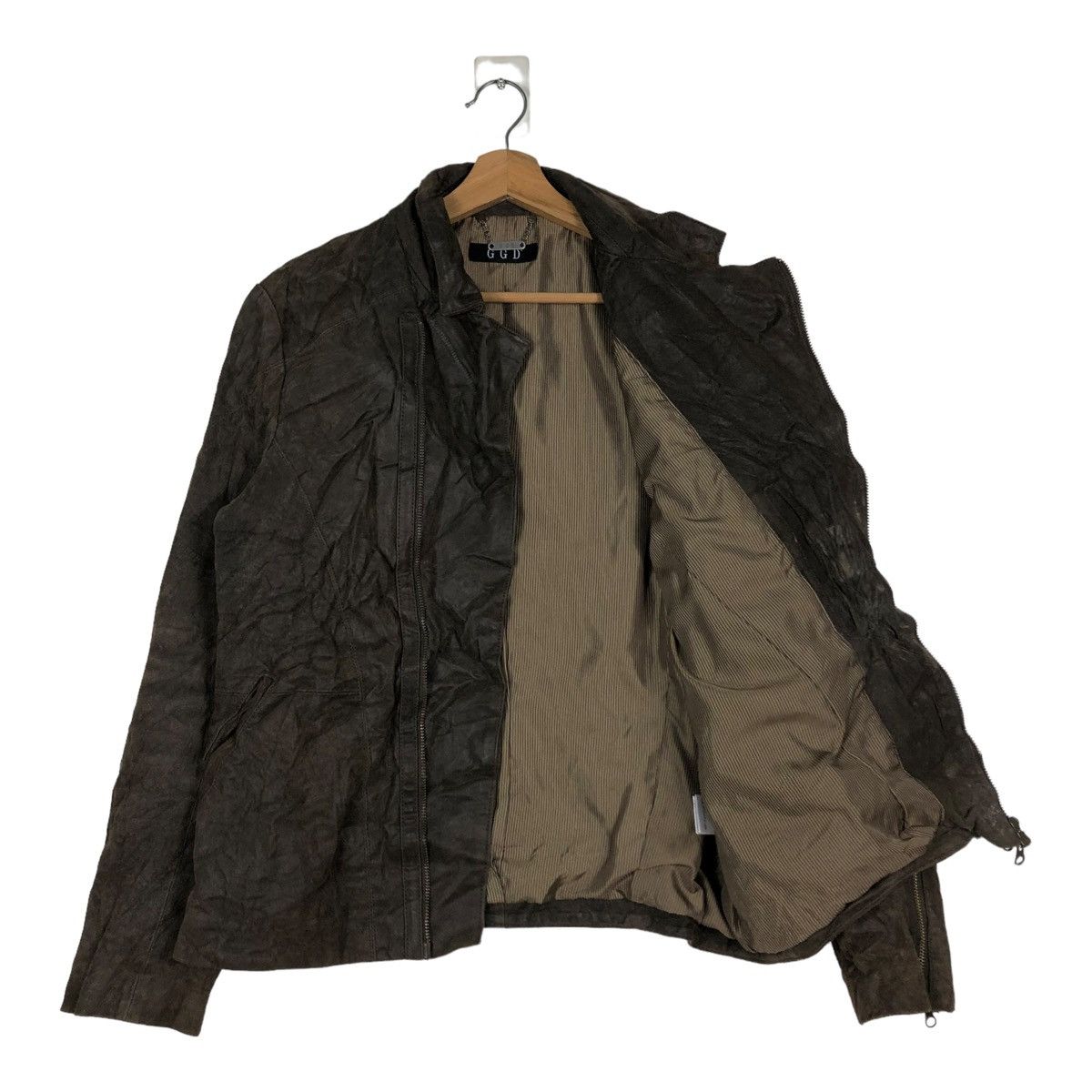 Japanese Brand 🔥VINTAGE CROPPED GENUINE LEATHER JACKET GGD ISSEY MIYAKE Size US M / EU 48-50 / 2 - 11 Thumbnail