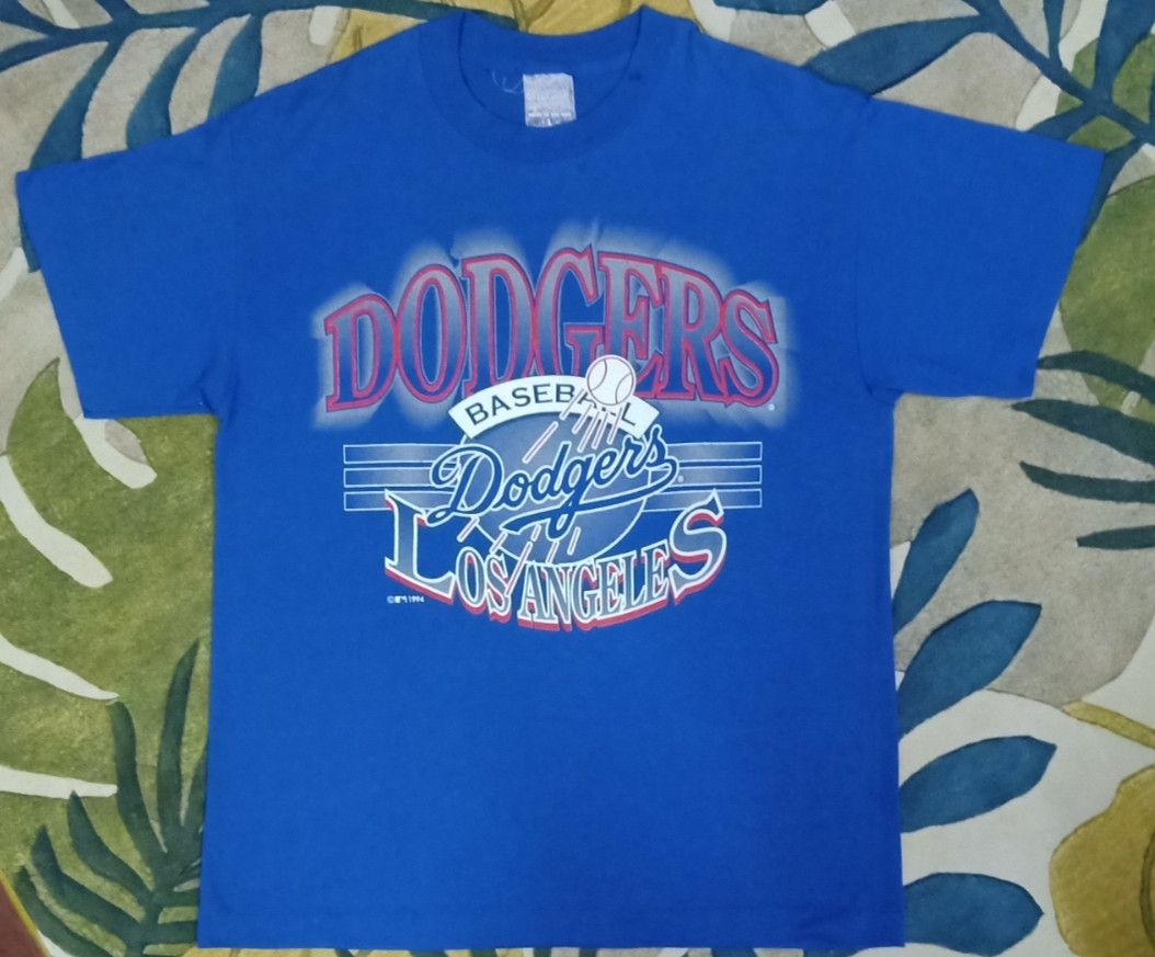 MLB × Vintage Vintage 90s MLB Los Angeles Dodgers T-shirt Size US L / EU 52-54 / 3 - 3 Thumbnail