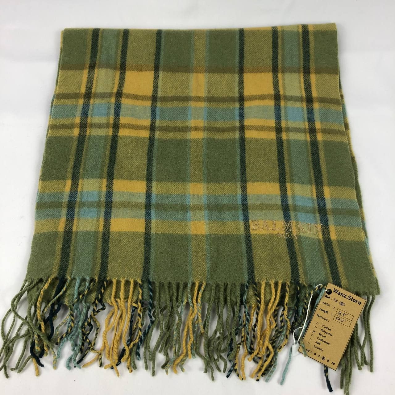 Vintage Balmain Scarf / Muffler / Neckwear FS010 Size ONE SIZE - 5 Thumbnail
