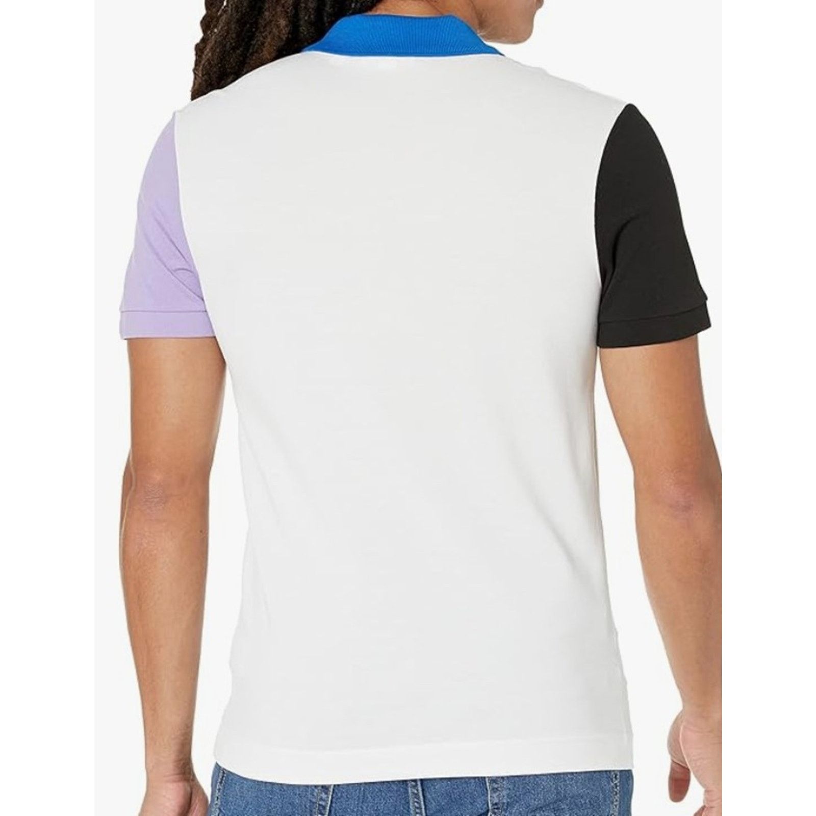 Lacoste Lacoste Men's Regular Fit Colorblock Cotton Polo White 3XL Size US XXL / EU 58 / 5 - 3 Thumbnail