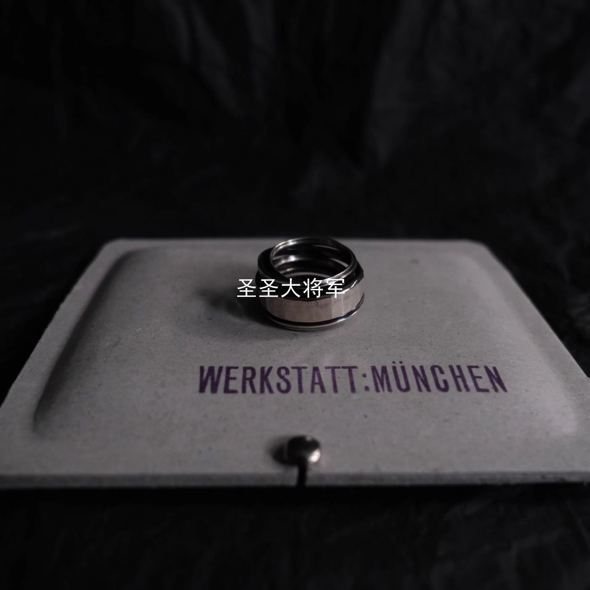 Werkstatt Munchen WerkstattMunchen M1974 Hammered Silver Ring XS/S/M/L Size ONE SIZE - 2 Thumbnail
