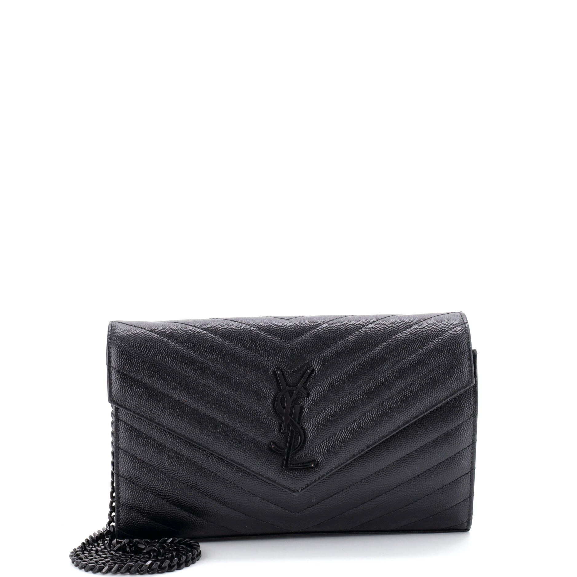 Saint Laurent Paris Classic Monogram Wallet on Chain Size ONE SIZE - 1 Thumbnail