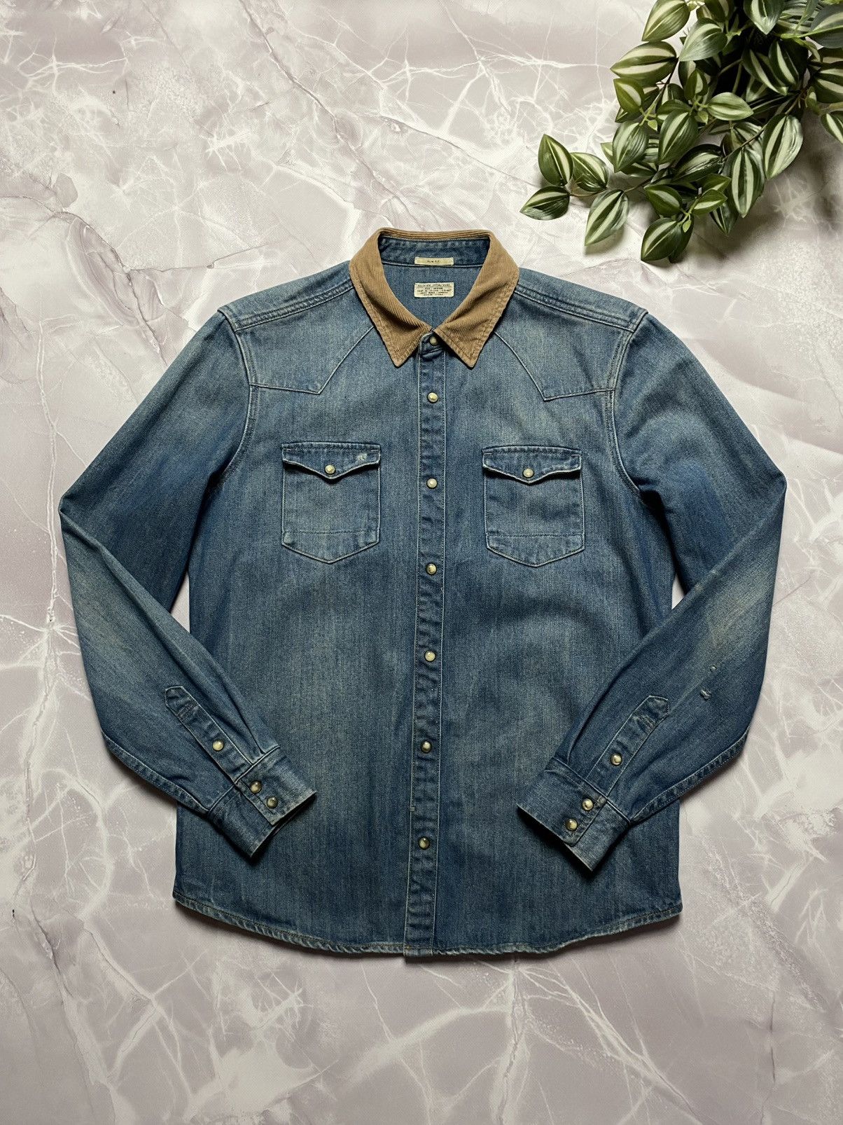 Allsaints Allsaints Bedford LS Shirt Denim Overshirt Mens Size M Size US M / EU 48-50 / 2 - 1 Thumbnail