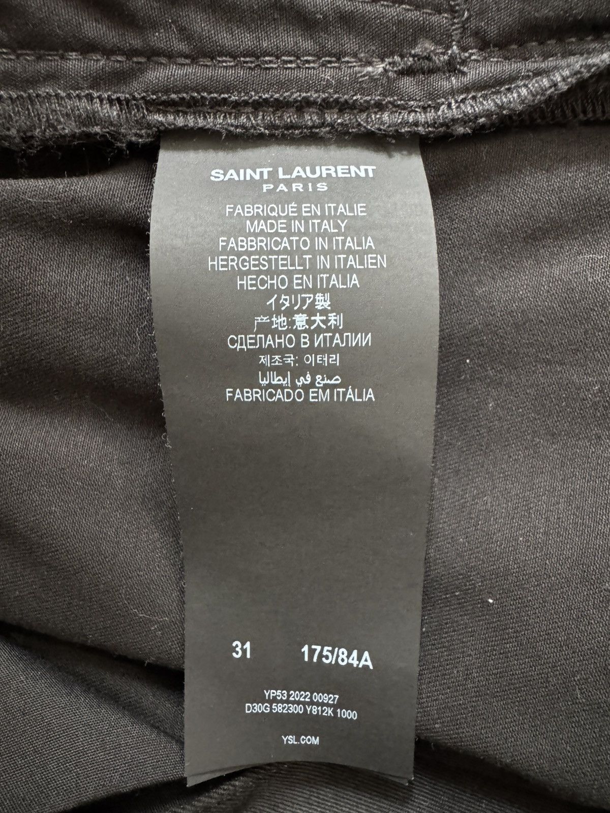Saint Laurent Paris Saint Laurent Chino Pants Size US 31 - 6 Thumbnail