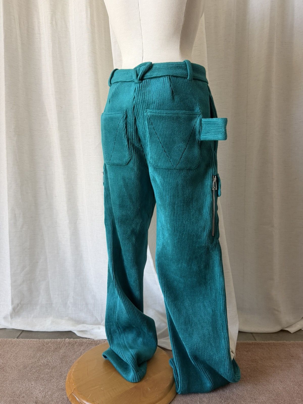 Bottega Veneta Bottega Veneta relaxed turquoise trousers Size US 44 / EU 60 - 7 Thumbnail