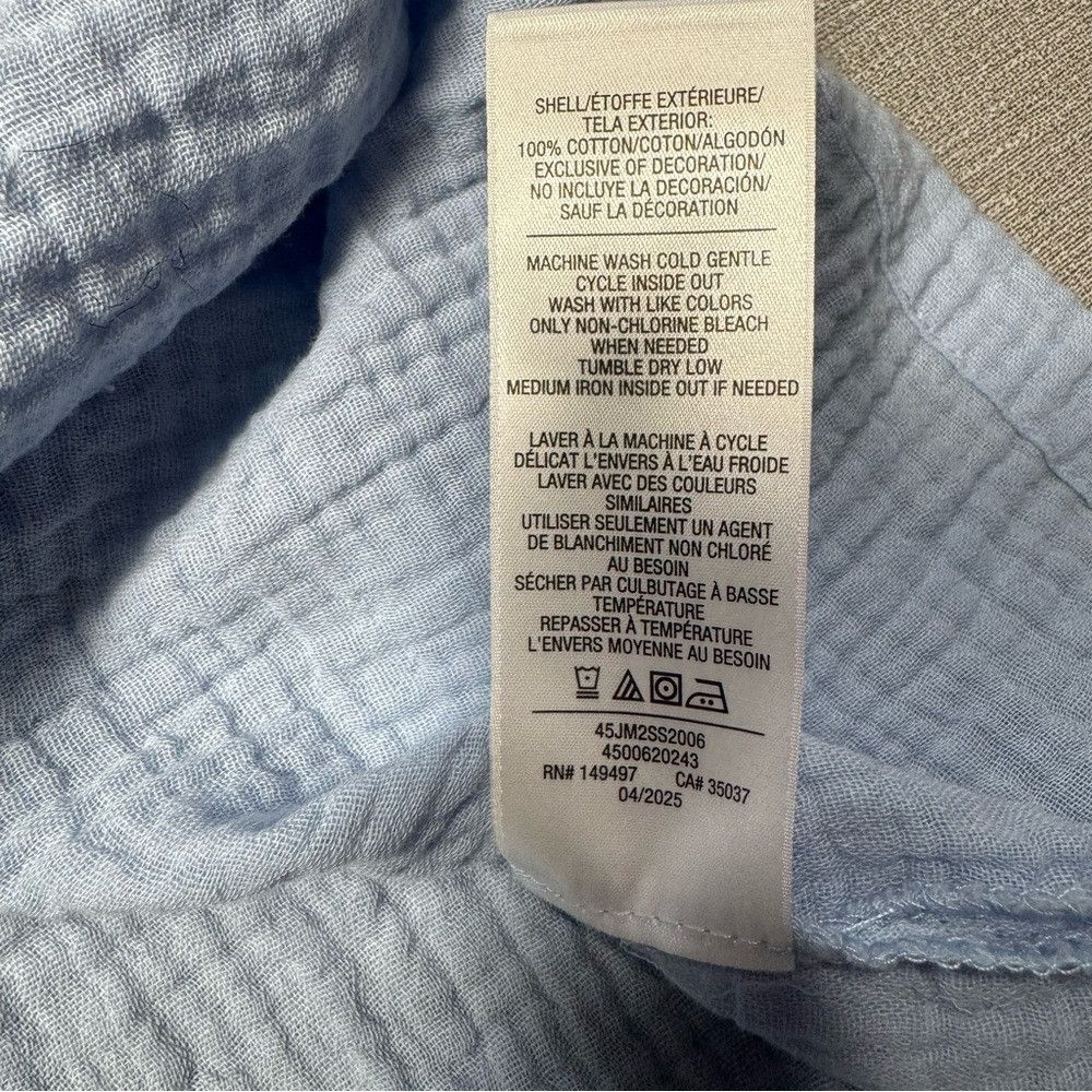 Joe's NWT New $158 Joe's Cotton Gauze Camp Sky Blue Shirt Size XX Size US XXL / EU 58 / 5 - 8 Thumbnail