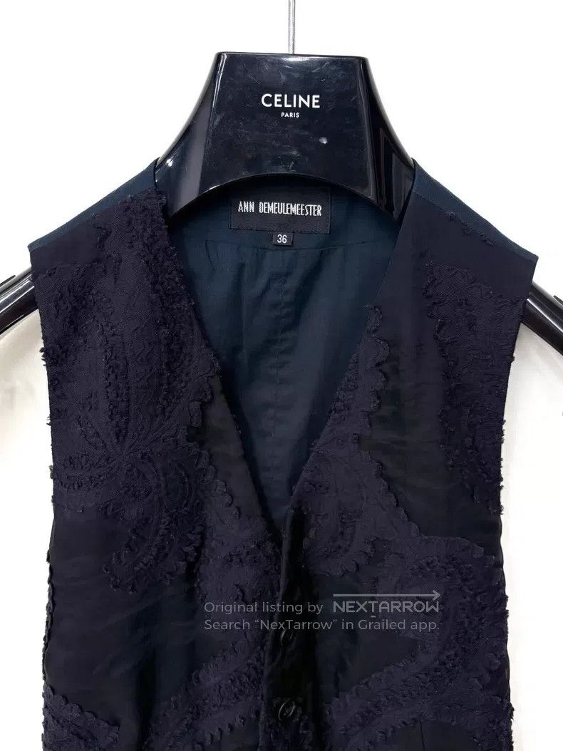 Ann Demeulemeester Ann Demeulemeester Autumn/Winter 2014 A/W Lace Floral Vest Size XS / US 0-2 / IT 36-38 - 3 Thumbnail