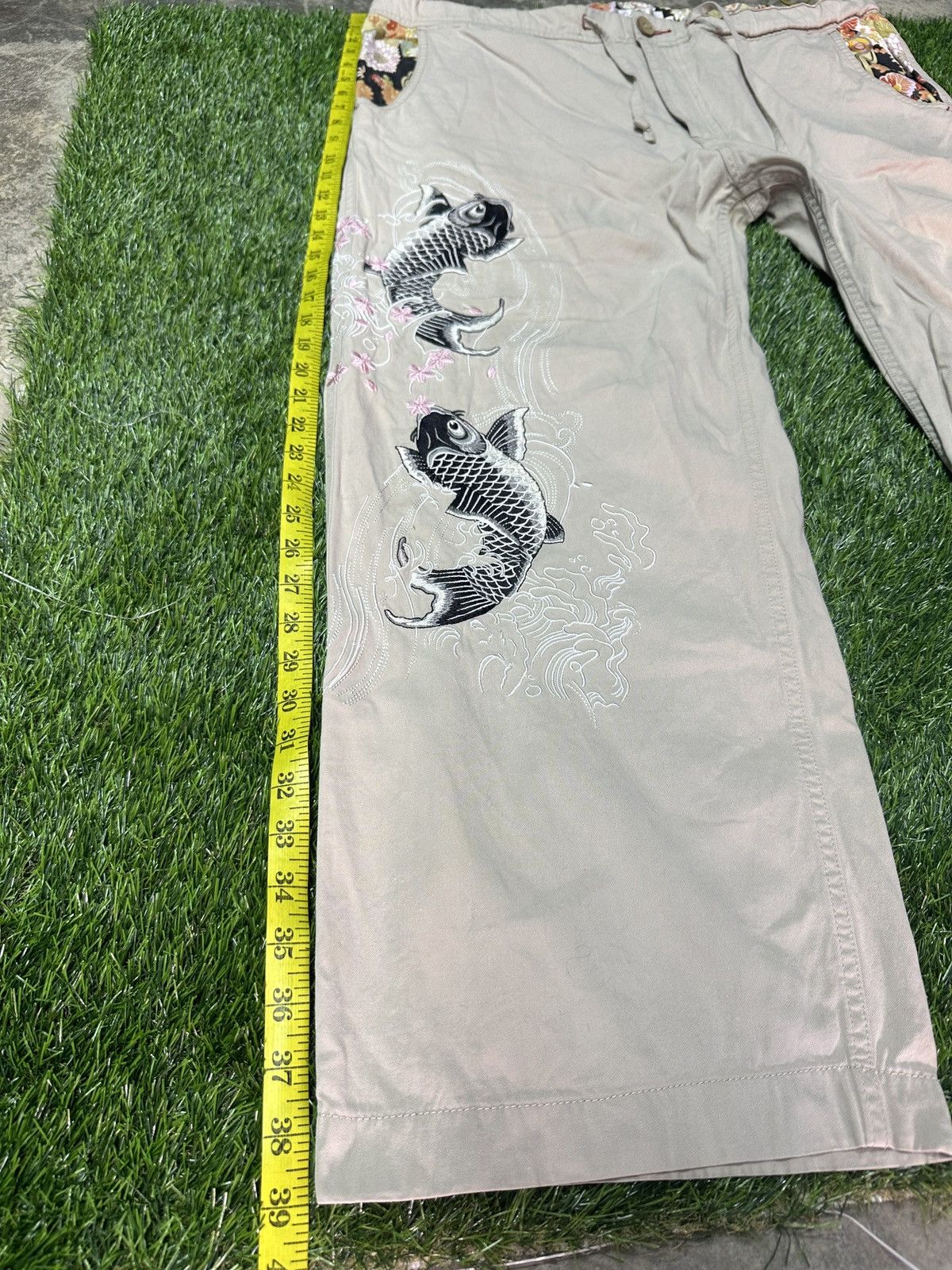 Japanese Brand × Vintage Rare🔥🔥 Vintage Sukajan KARAKURI TAMASHII Pants Size US 41 - 16 Thumbnail