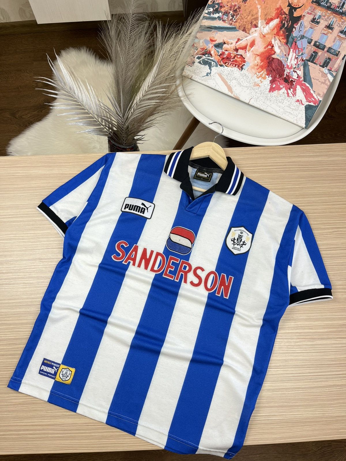 Puma SHEFFIELD WEDNESDAY PUMA SIZE L FOOTBALL SHIRT SOCCER Size US L / EU 52-54 / 3 - 1 Thumbnail