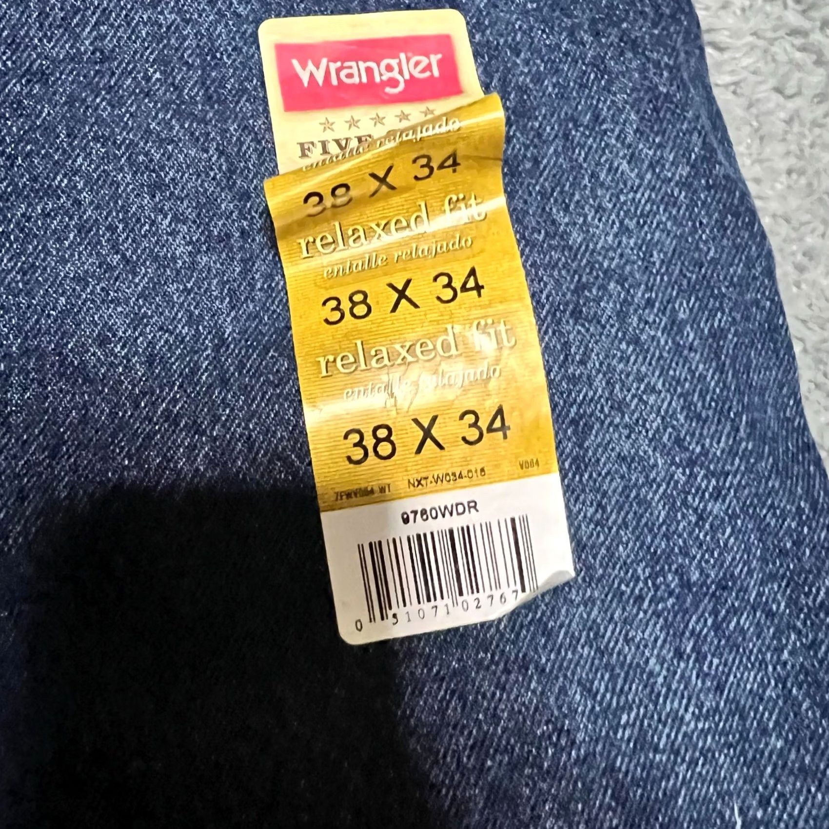 Wrangler Wrangler Jeans Pants Denim Straight Relaxed Mens 38 x34 able Size US 38 / EU 54 - 3 Thumbnail