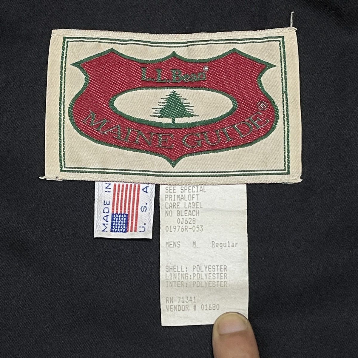 L.L. Bean 80s LL Bean Made in USA Embroidery Patch Hunting Down Vest Size US M / EU 48-50 / 2 - 19 Thumbnail