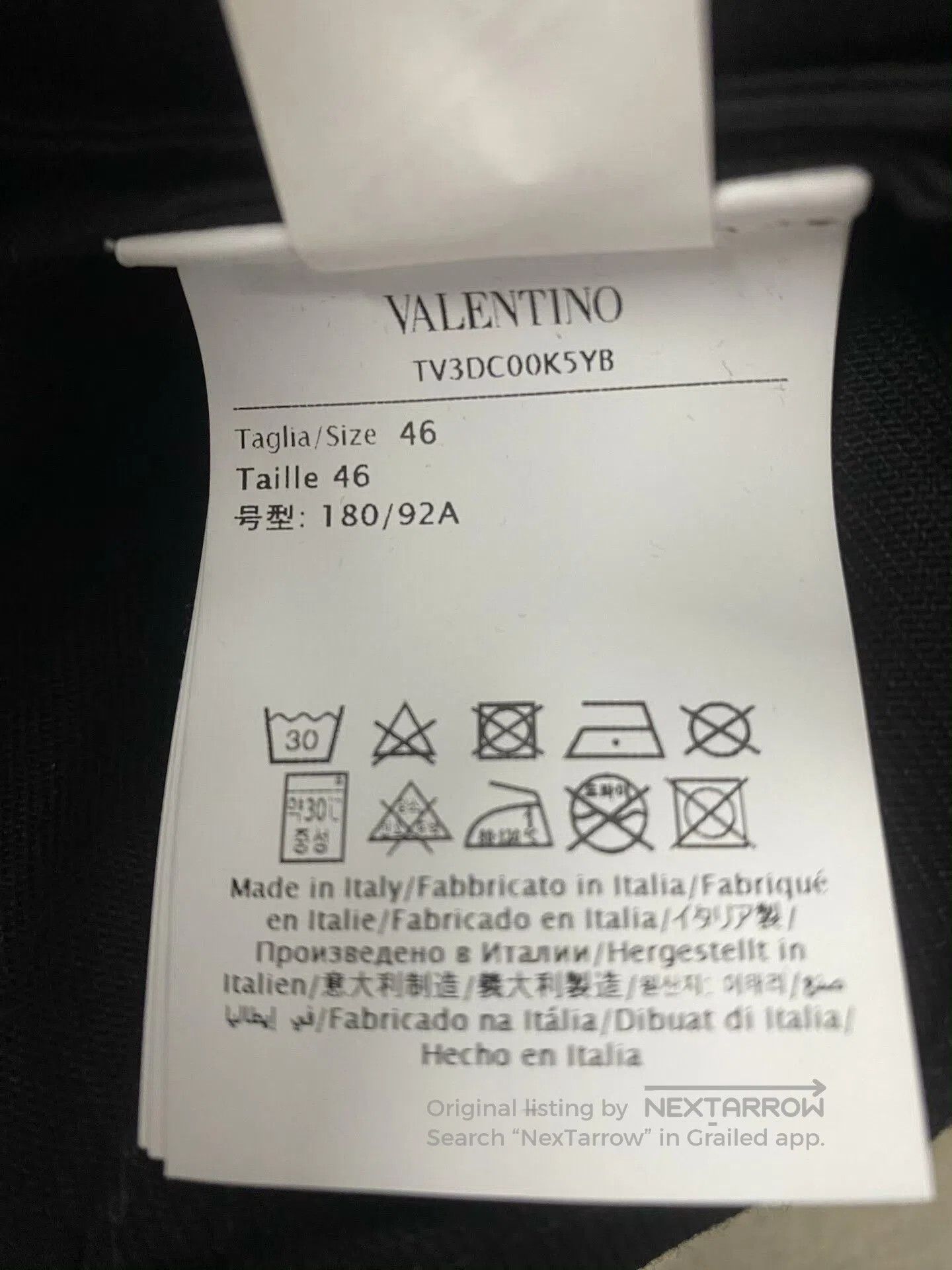 Valentino Valentino Black Logo Denim Jacket. Size US M / EU 48-50 / 2 - 4 Thumbnail