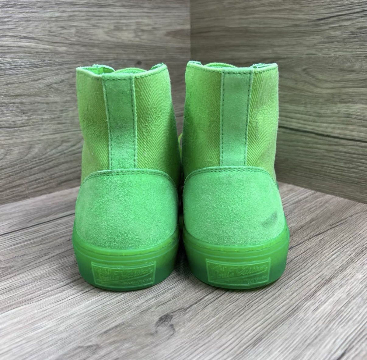 Louis Vuitton Louis Vuitton Tattoo Green Denim Sneakers J41 Size US 8 / EU 41 - 3 Thumbnail