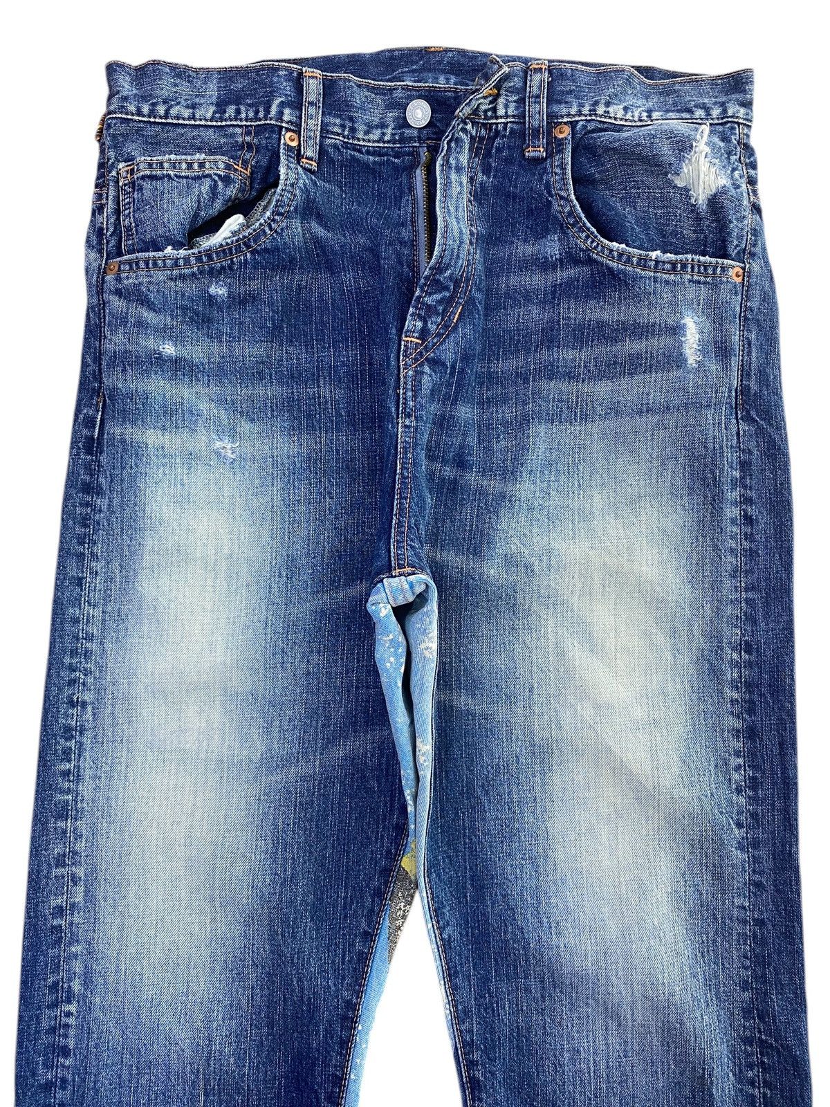 Other Japanese Brand Back Graphic Print Style Baggy Jeans Size US 32 / EU 48 - 2 Thumbnail