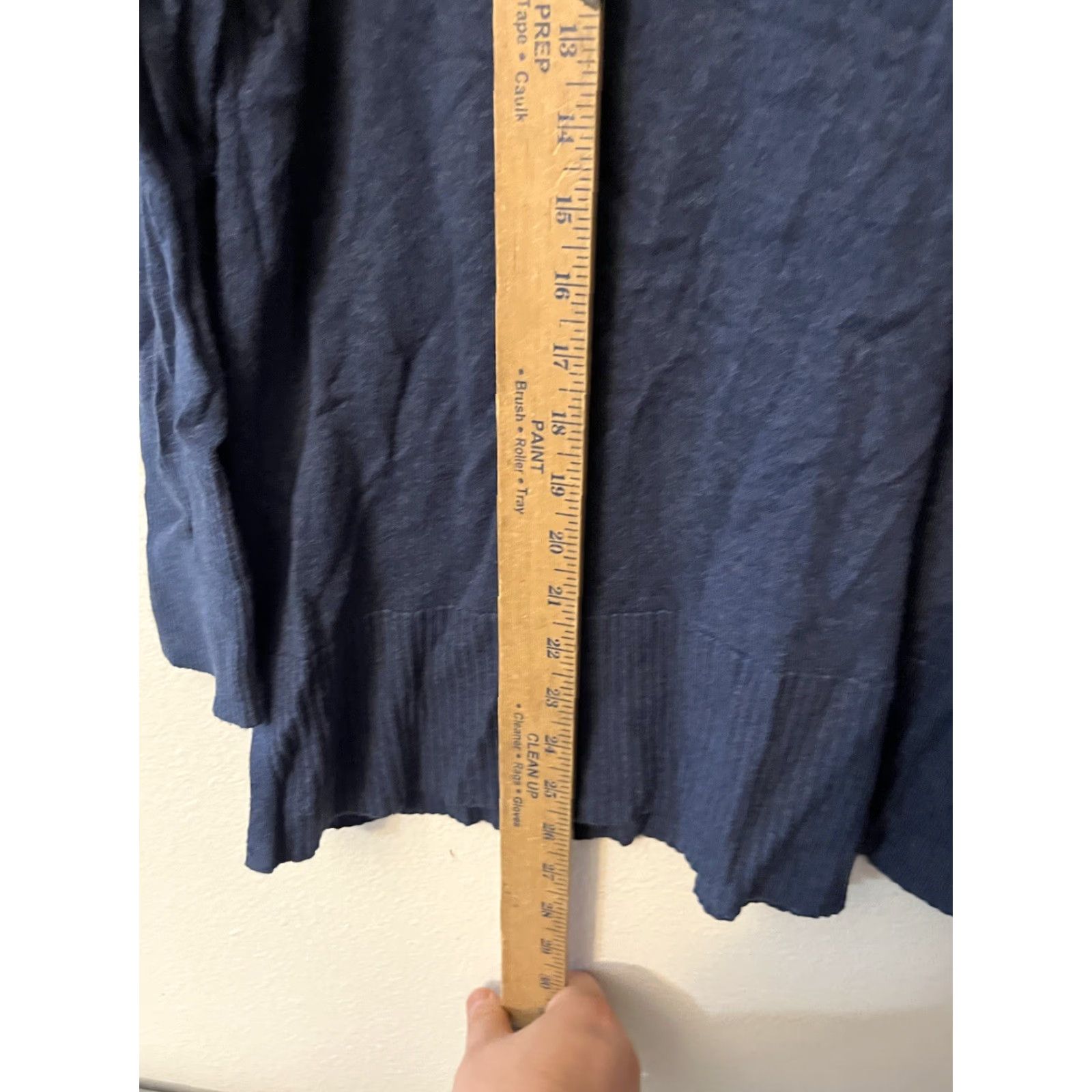 Loft VINTAGE LOFT Cable-Knit Sweater Medium Blue Long Sleeve V-Neck Business Casual Womens 90s Classic Size M / US 6-8 / IT 42-44 - 4 Thumbnail
