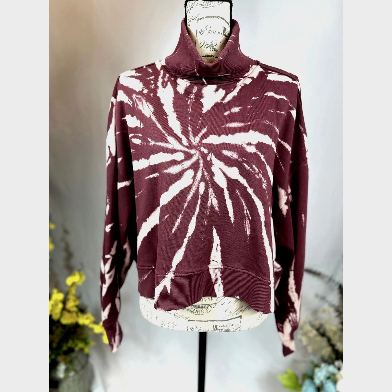 Other 525 America Turtleneck Sweater Dropped Shoulder Maroon L Size L / US 10 / IT 46 - 3 Thumbnail