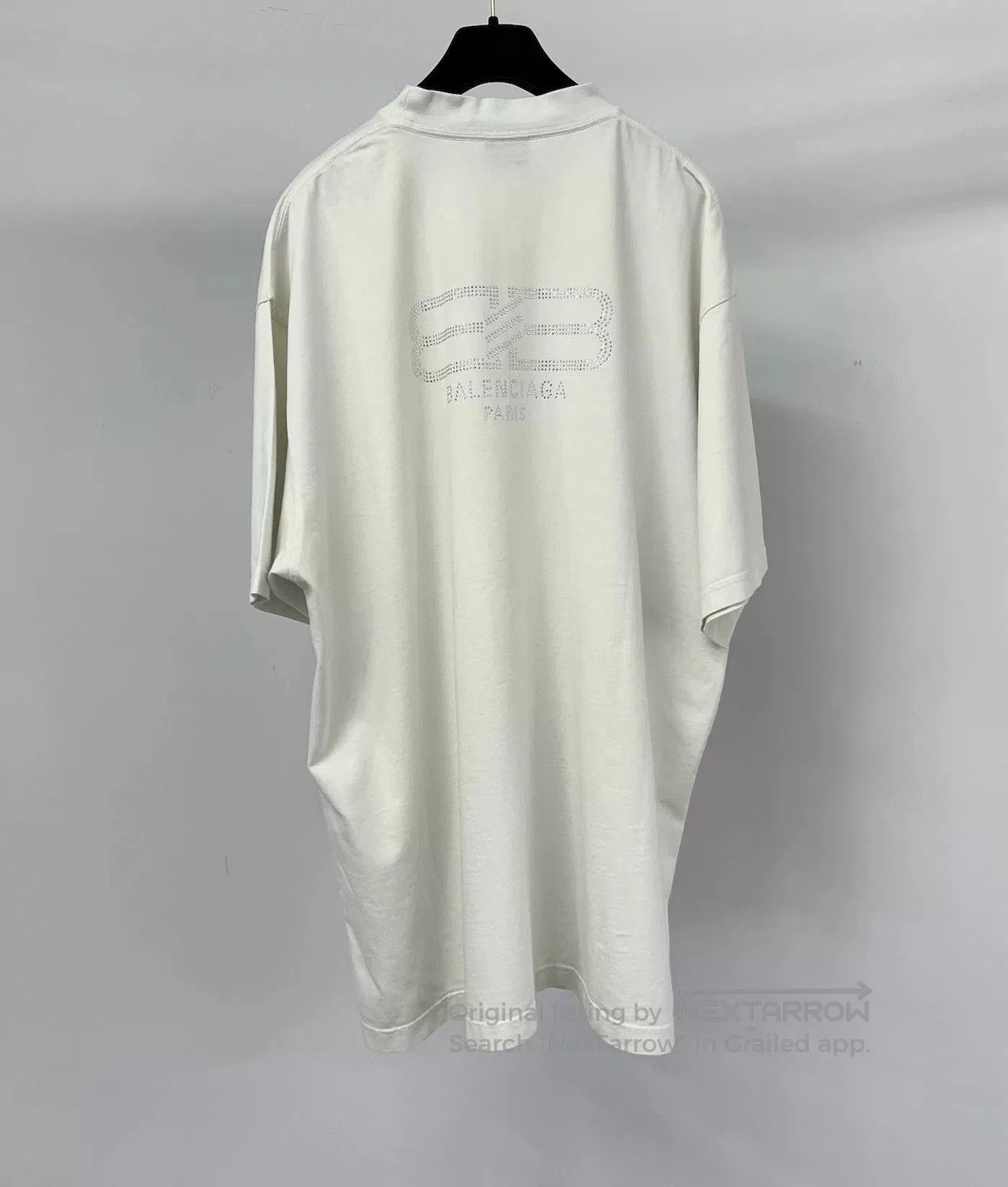 Balenciaga Balenciaga Rhinestone Logo Oversize T. Size L / US 10 / IT 46 - 3 Thumbnail