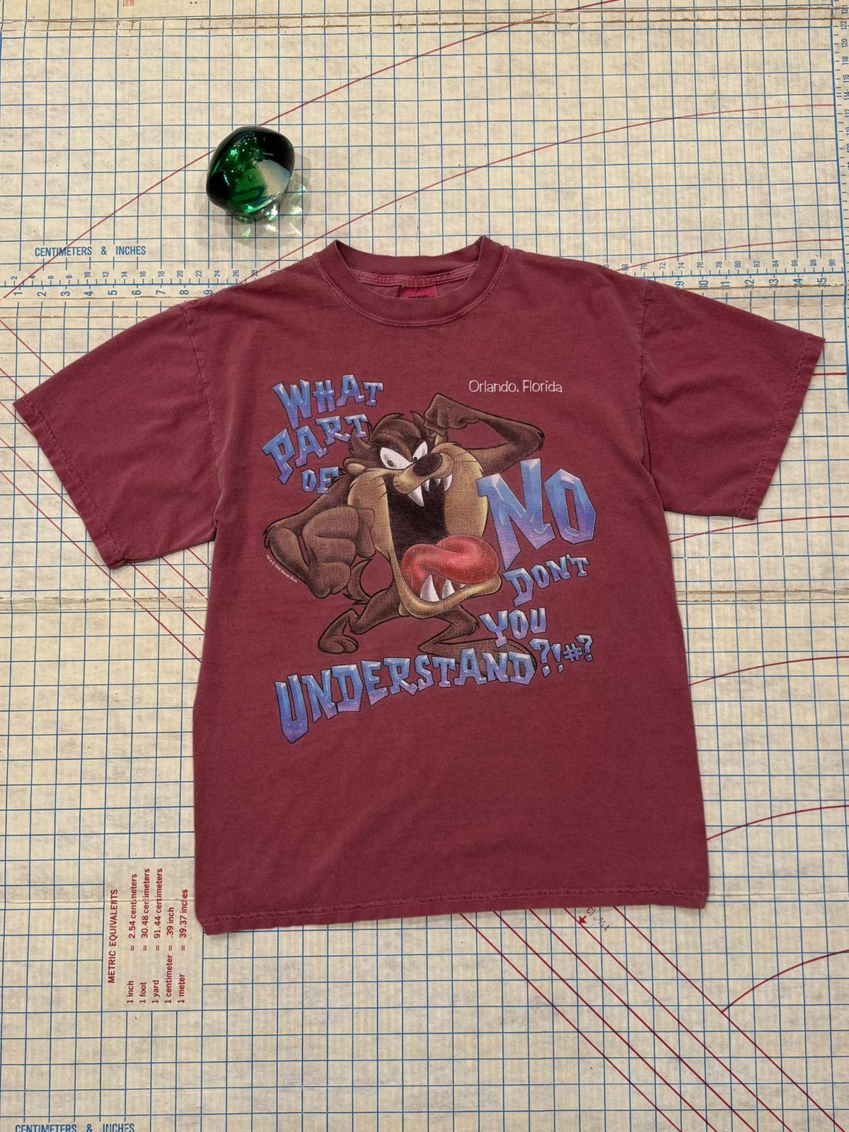 Warner Bros Vintage Taz Warner Bros What Part Of No Don’t You Understand Size US M / EU 48-50 / 2 - 1 Thumbnail