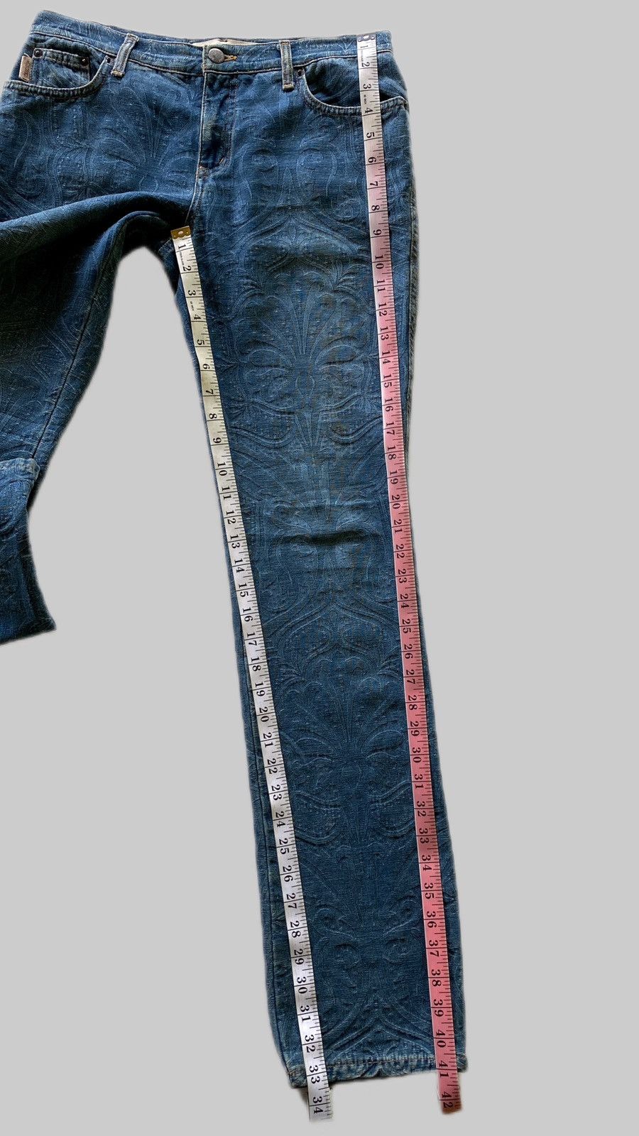 Moschino Vintage Moschino Embossed Design Jeans Size US 30 / EU 46 - 10 Thumbnail